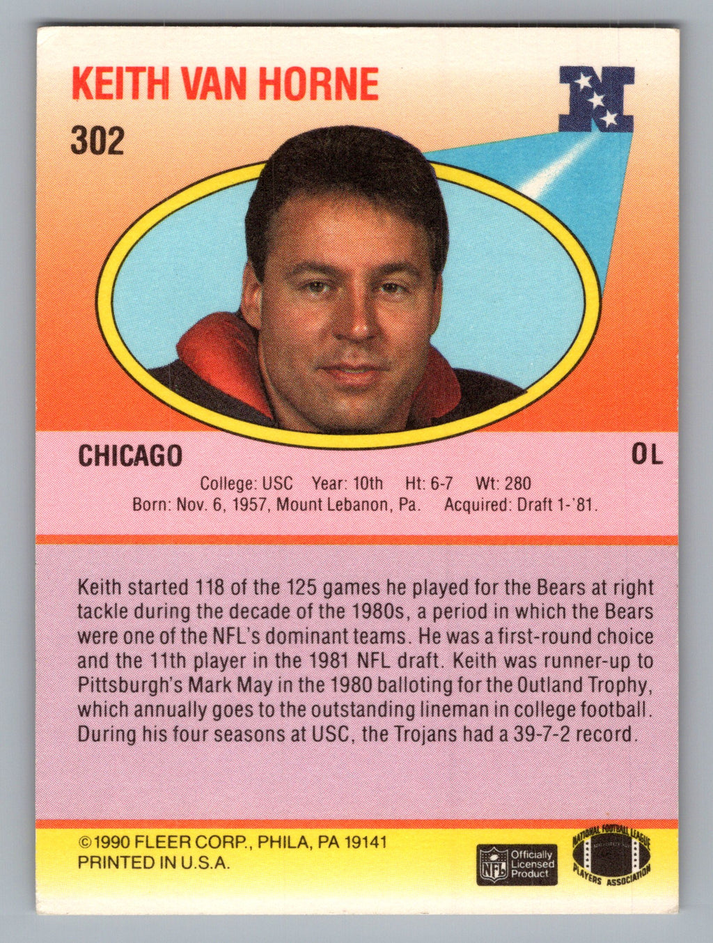 1990 Fleer #302 Keith Van Horne