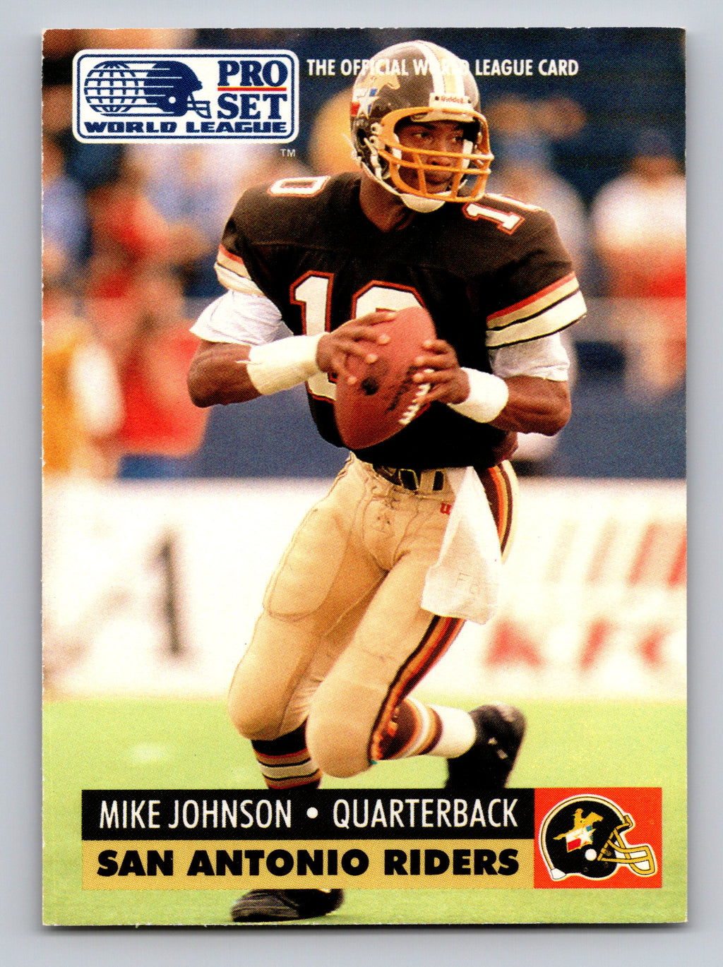 1991 Pro Set WLAF #144 Mike Johnson