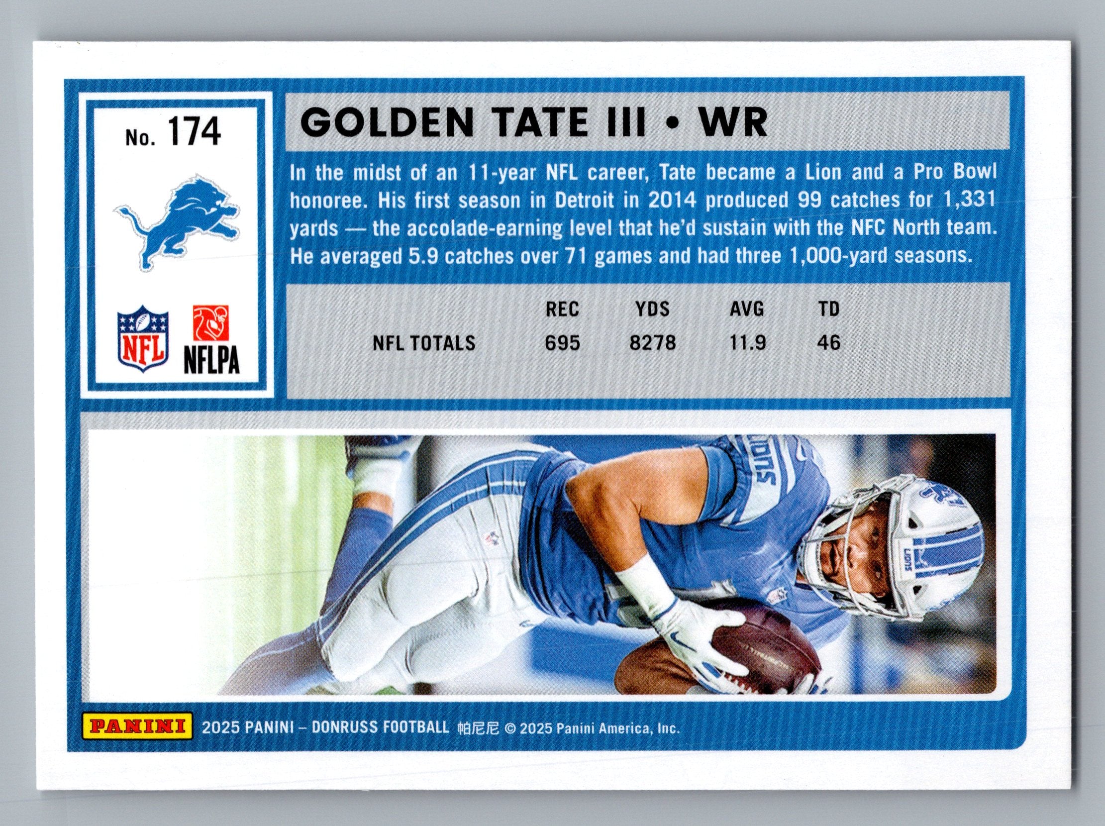 2025 Donruss #174 Golden Tate III