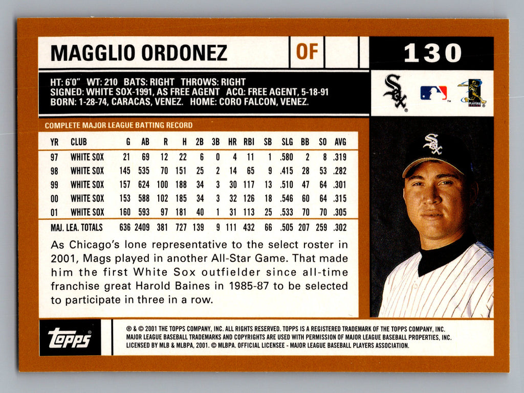 2002 Topps #130 Magglio Ordonez