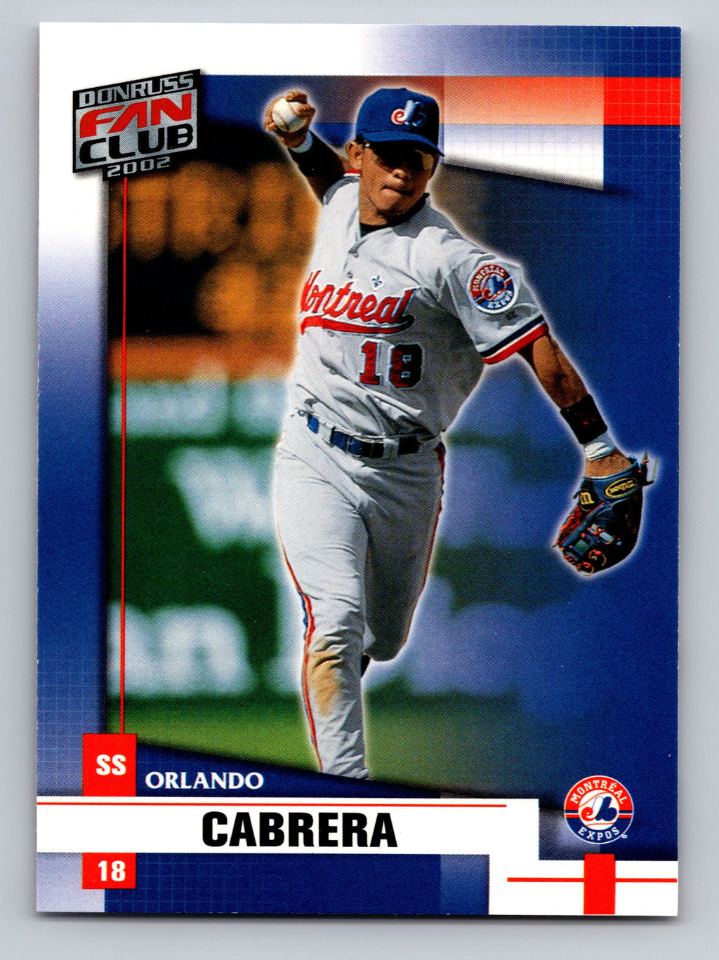 2002 Donruss Fan Club #140 Orlando Cabrera