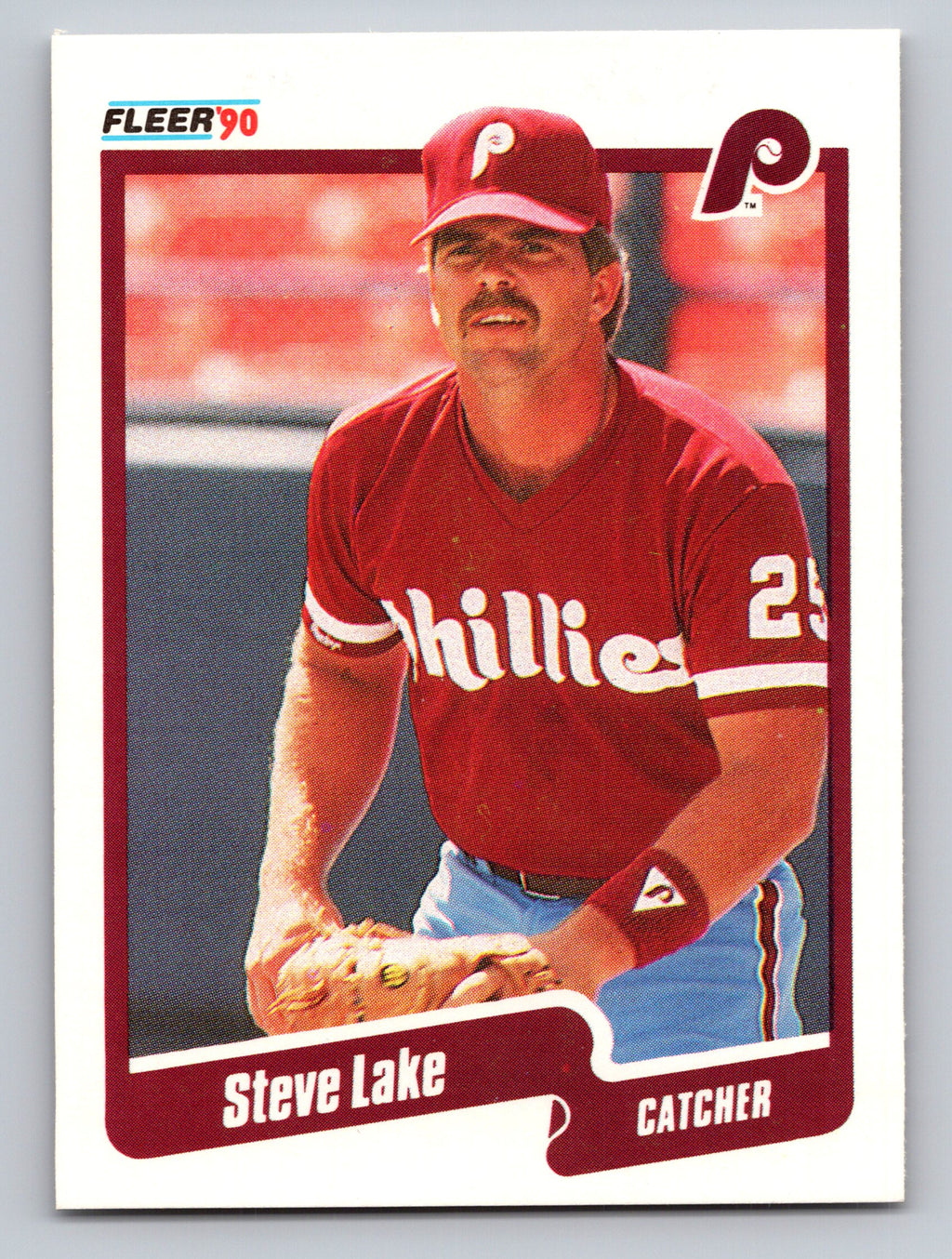 1990 Fleer #566 Steve Lake