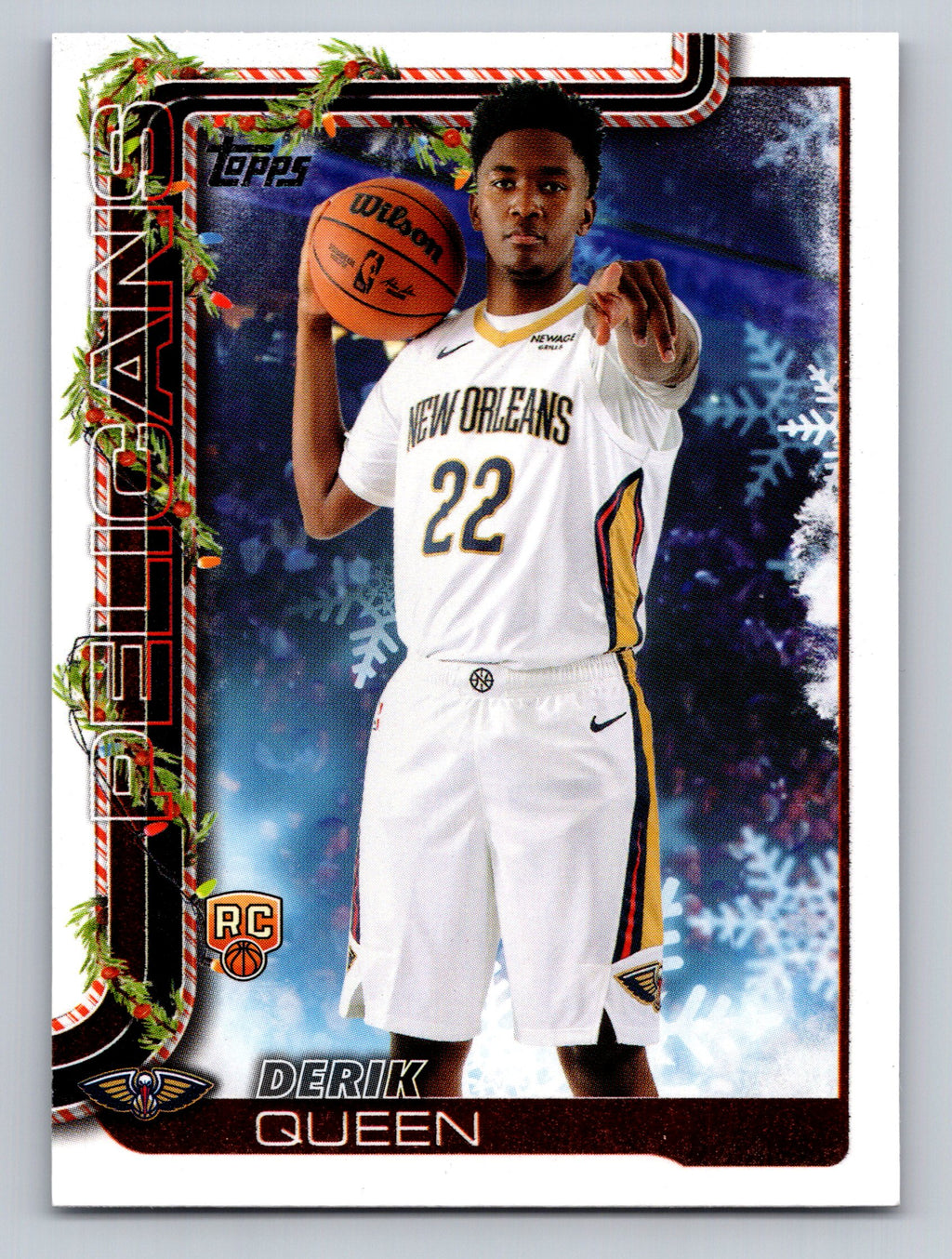 2025-26 Topps Holiday #H173 Derik Queen