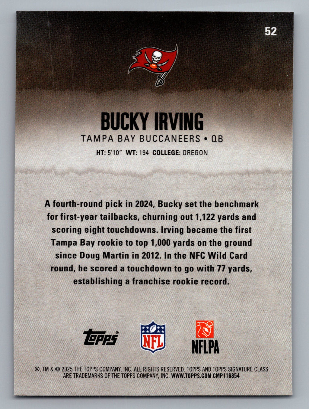 2025 Topps Signature Class #52 Bucky Irving