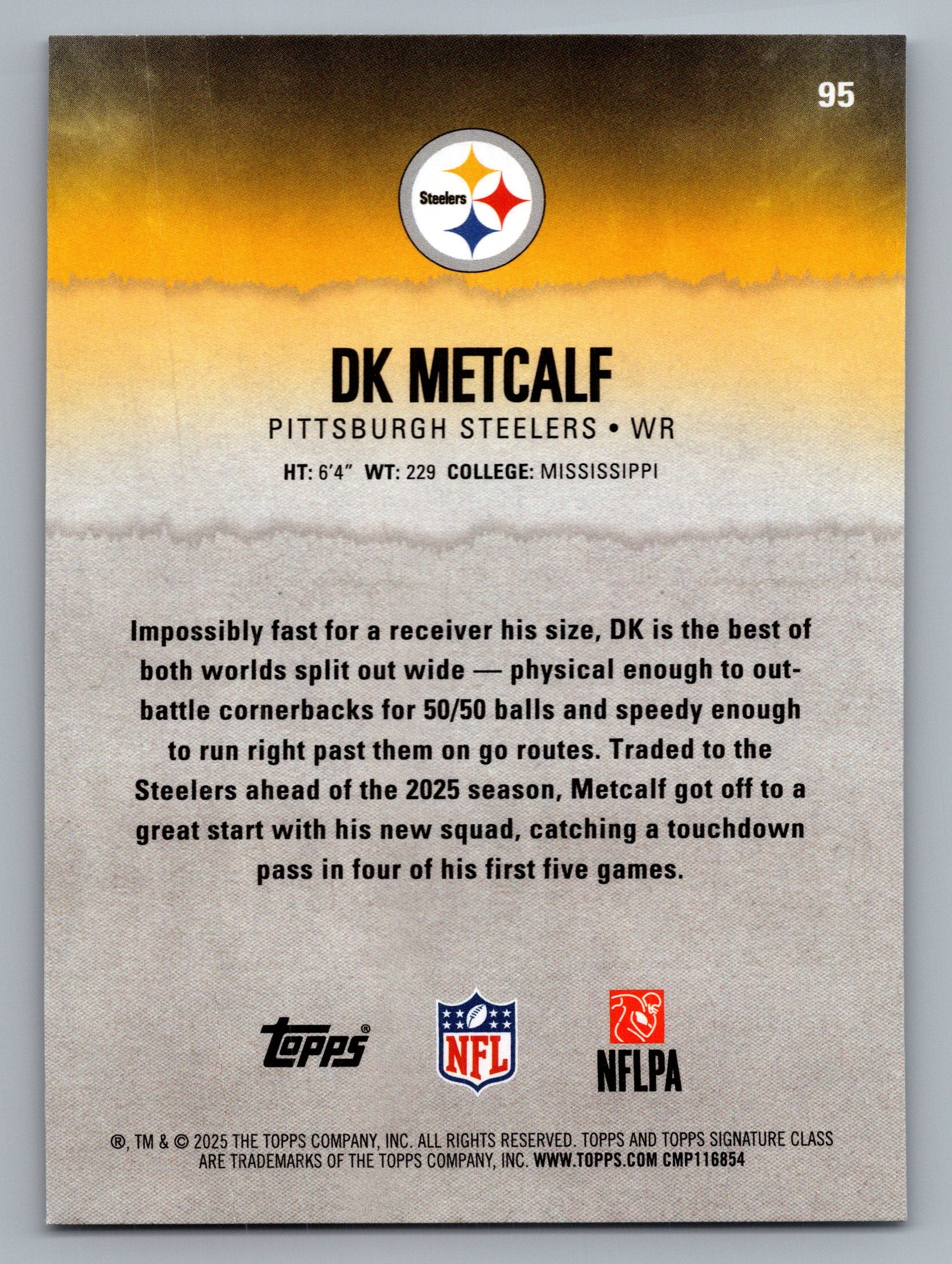 2025 Topps Signature Class #95 DK Metcalf