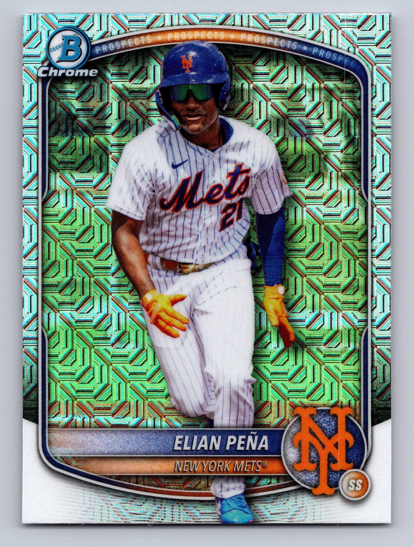 2025 Bowman Draft #BDC-115 Elian Peña Chrome Mojo Refractor