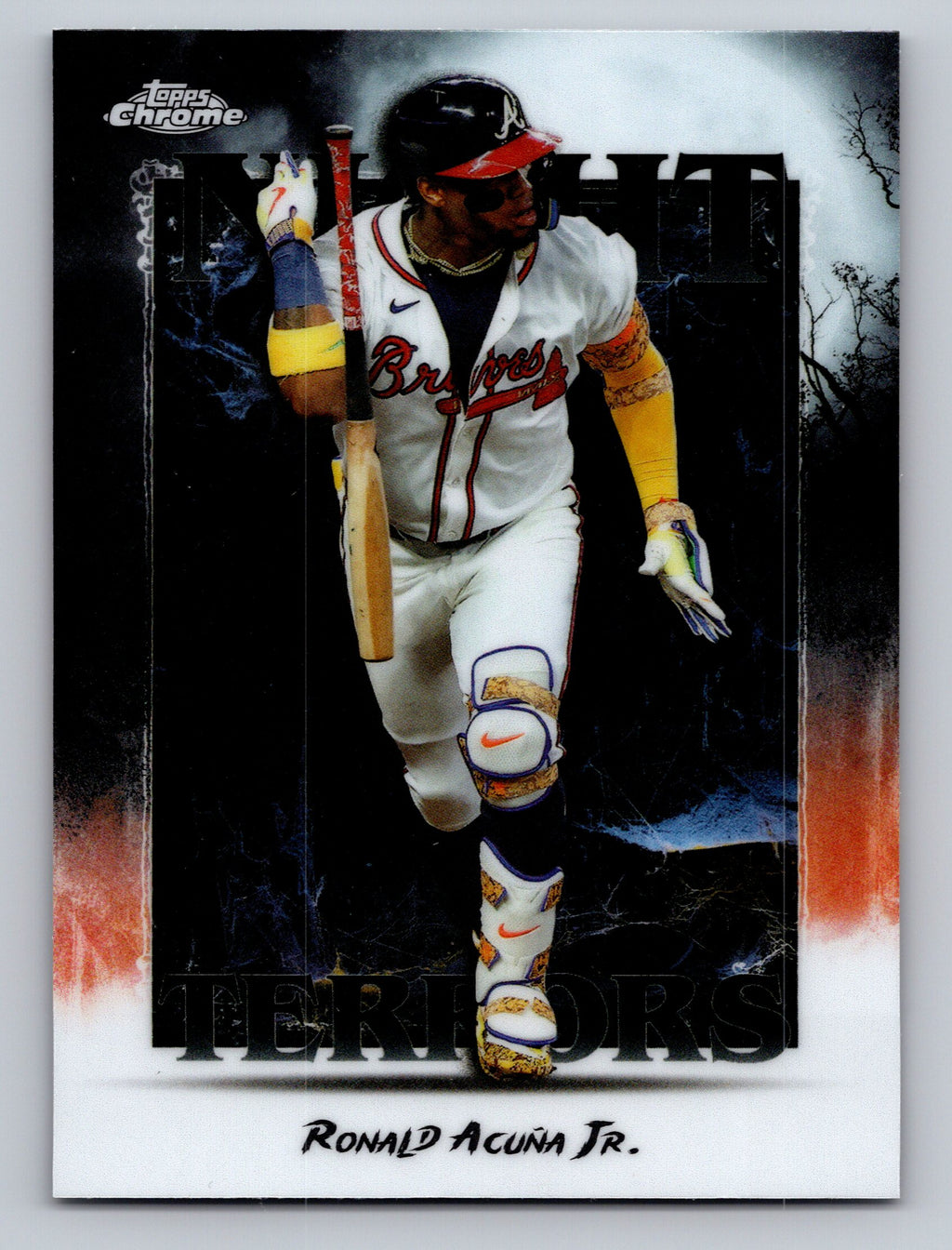 2025 Topps Chrome Update #NT-3 Ronald Acuña Jr. Night Terrors