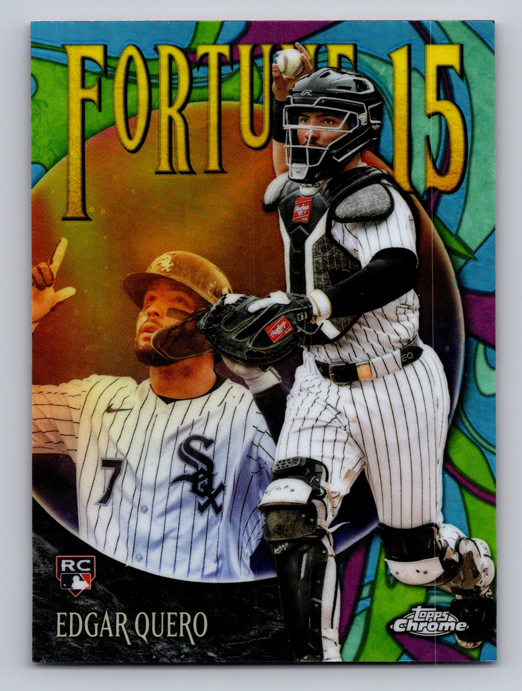 2025 Topps Chrome Update #F15-22 Edgar Quero Fortune 15