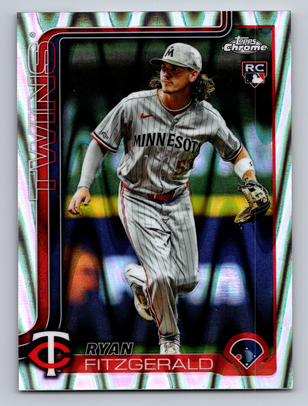 2025 Topps Chrome Update #USC8 Ryan Fitzgerald RayWave Refractor