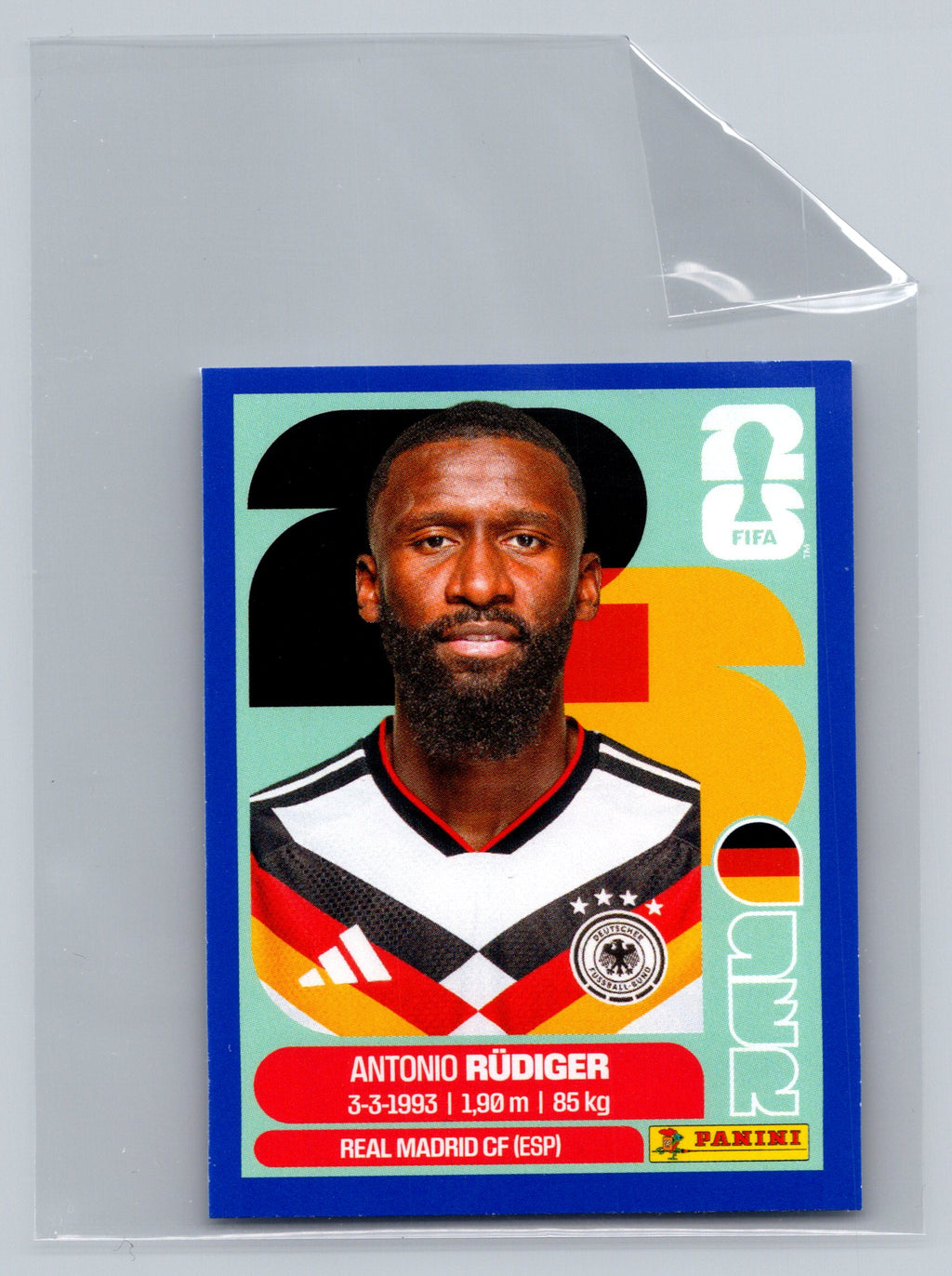2026 Panini FIFA World Cup Stickers #GER6 Antonio Rüdiger