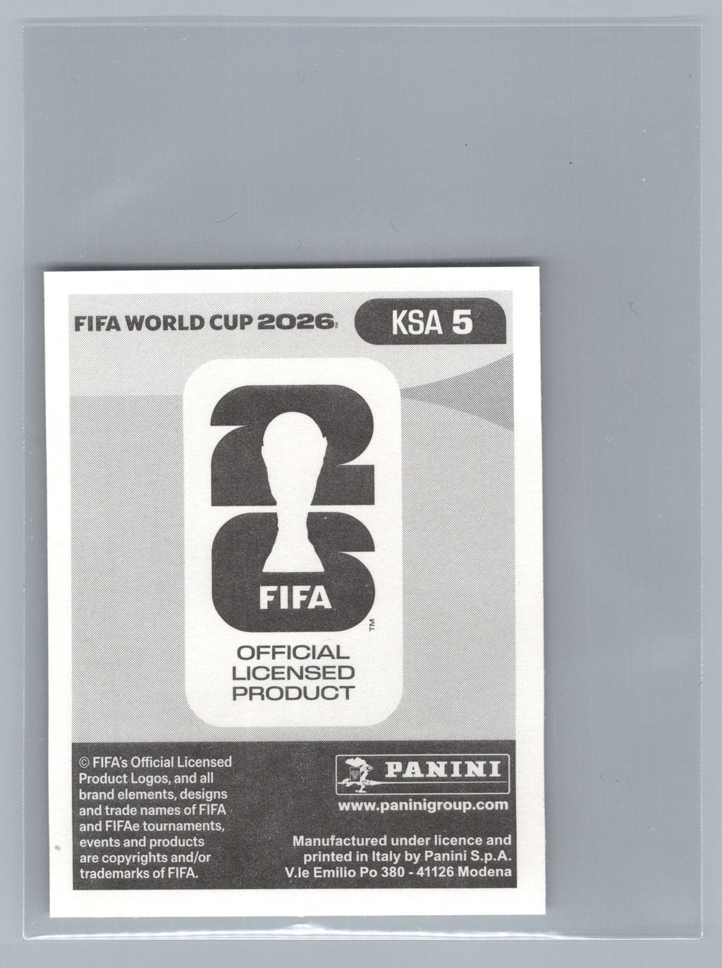 2026 Panini FIFA World Cup Stickers #KSA5 Nawaf Boushal KSA Saudi Arabia