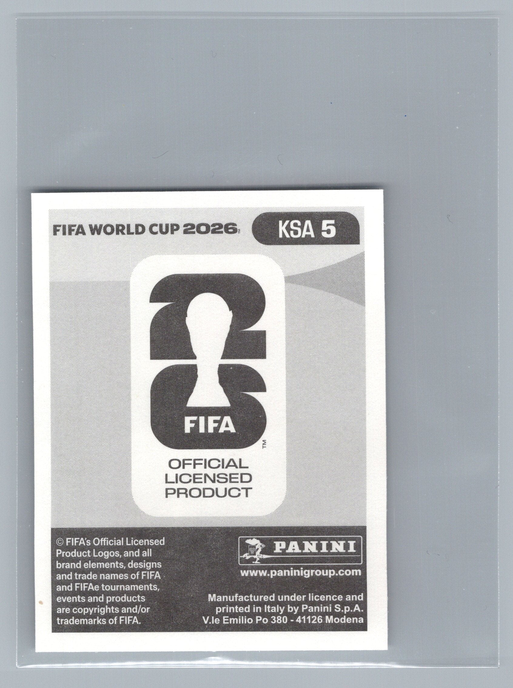 2026 Panini FIFA World Cup Stickers #KSA5 Nawaf Boushal KSA Saudi Arabia