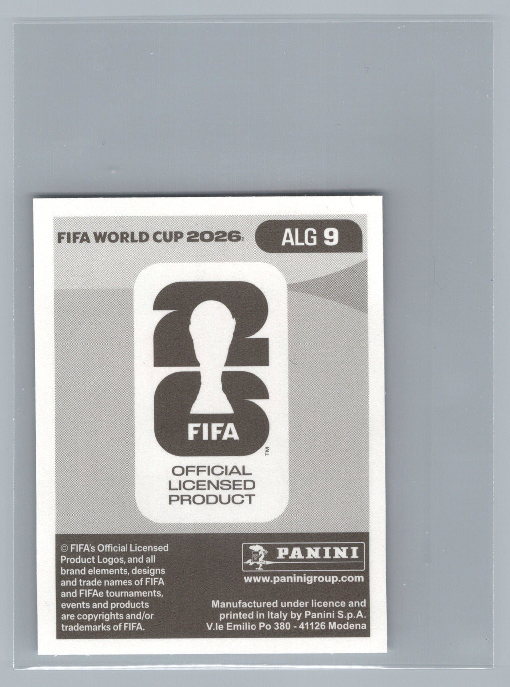2026 Panini FIFA World Cup Stickers #ALG9 Houssem Aouar