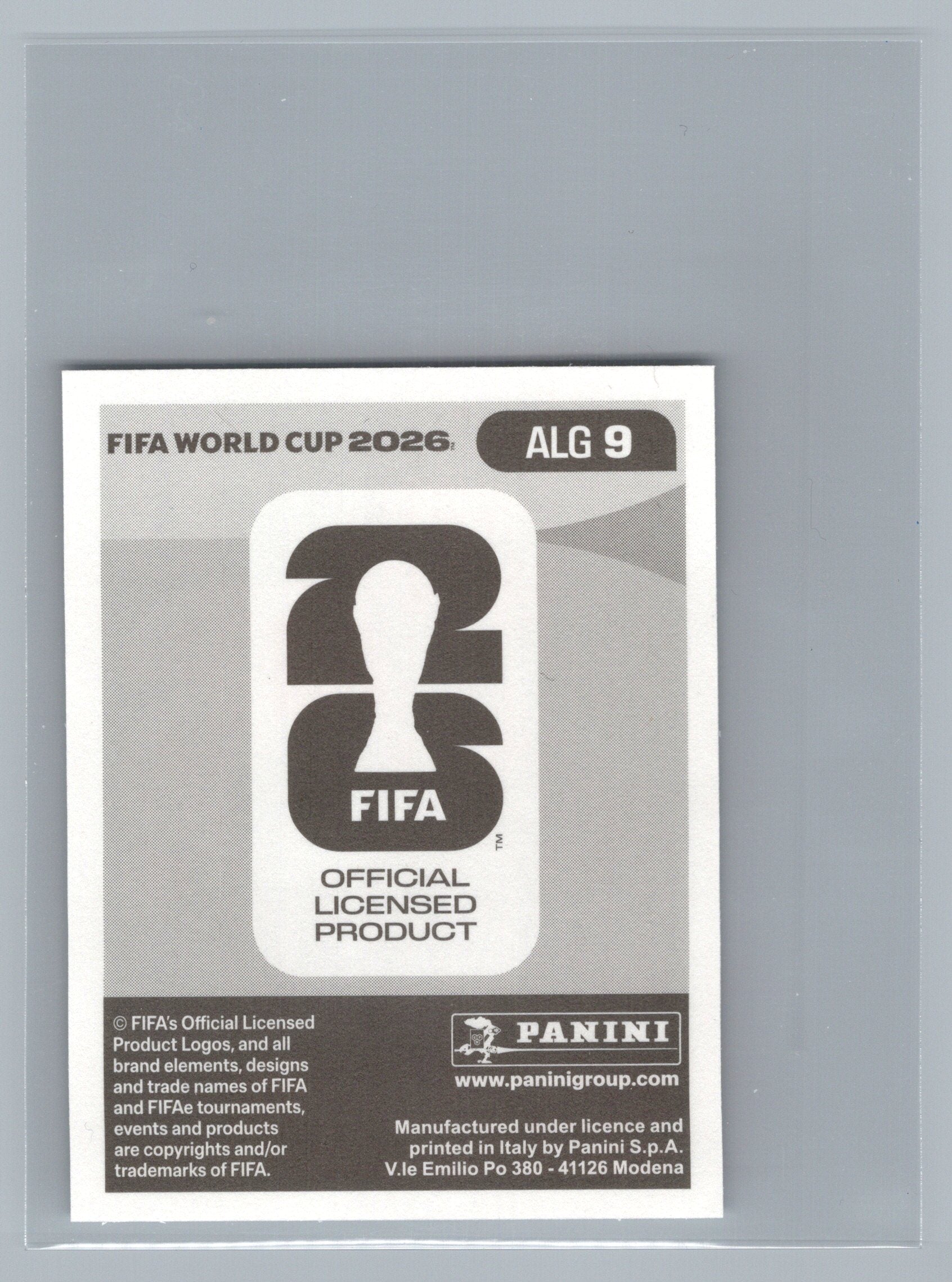 2026 Panini FIFA World Cup Stickers #ALG9 Houssem Aouar