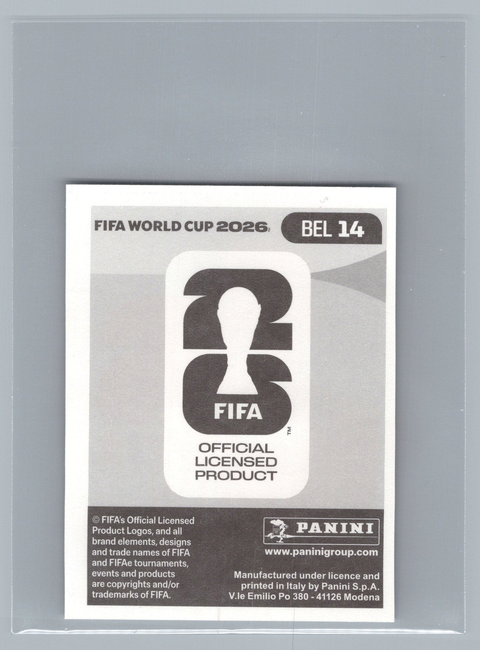 2026 Panini FIFA World Cup Stickers #BEL14 Hans Vanaken
