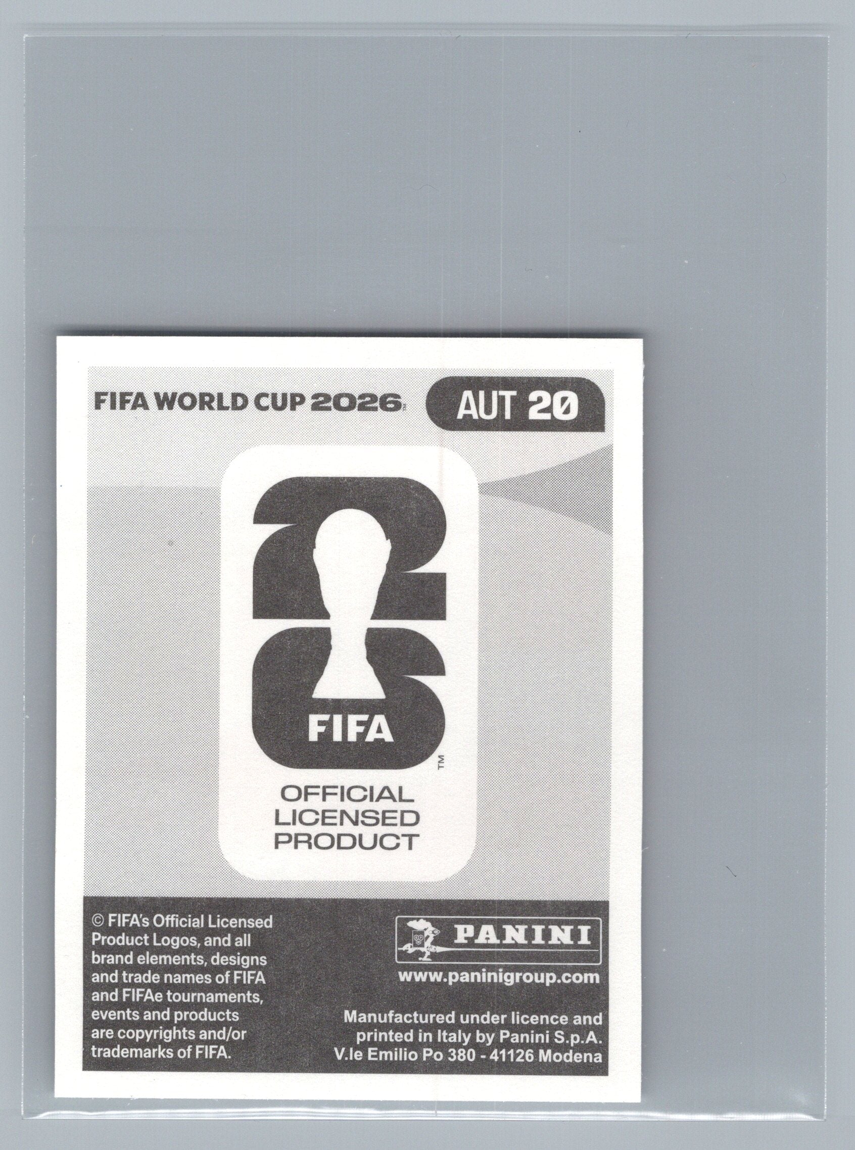 2026 Panini FIFA World Cup Stickers #AUT20 Marko Arnautović