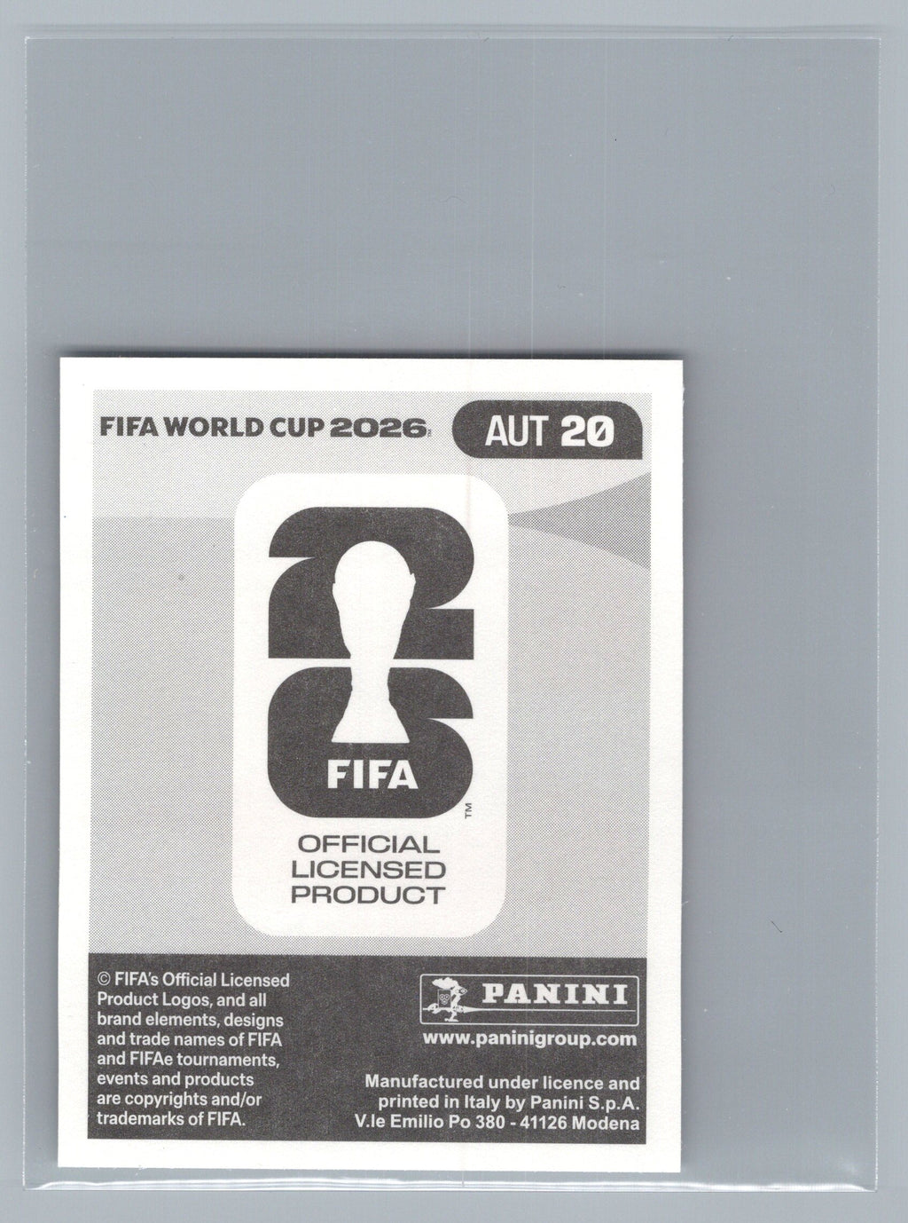 2026 Panini FIFA World Cup Stickers #AUT20 Marko Arnautović