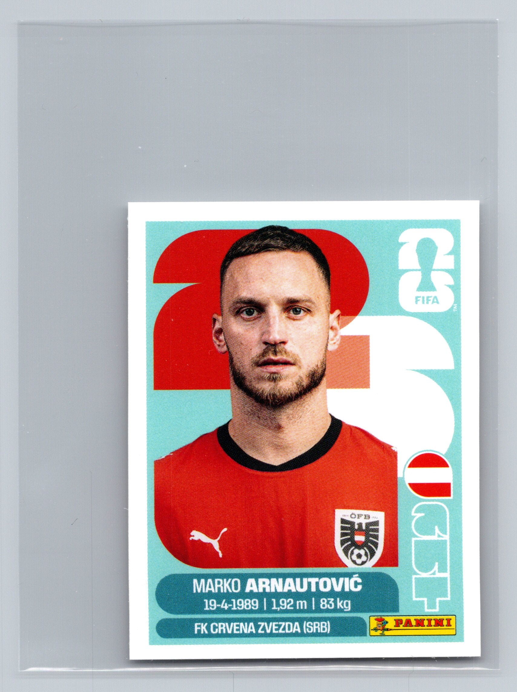 2026 Panini FIFA World Cup Stickers #AUT20 Marko Arnautović