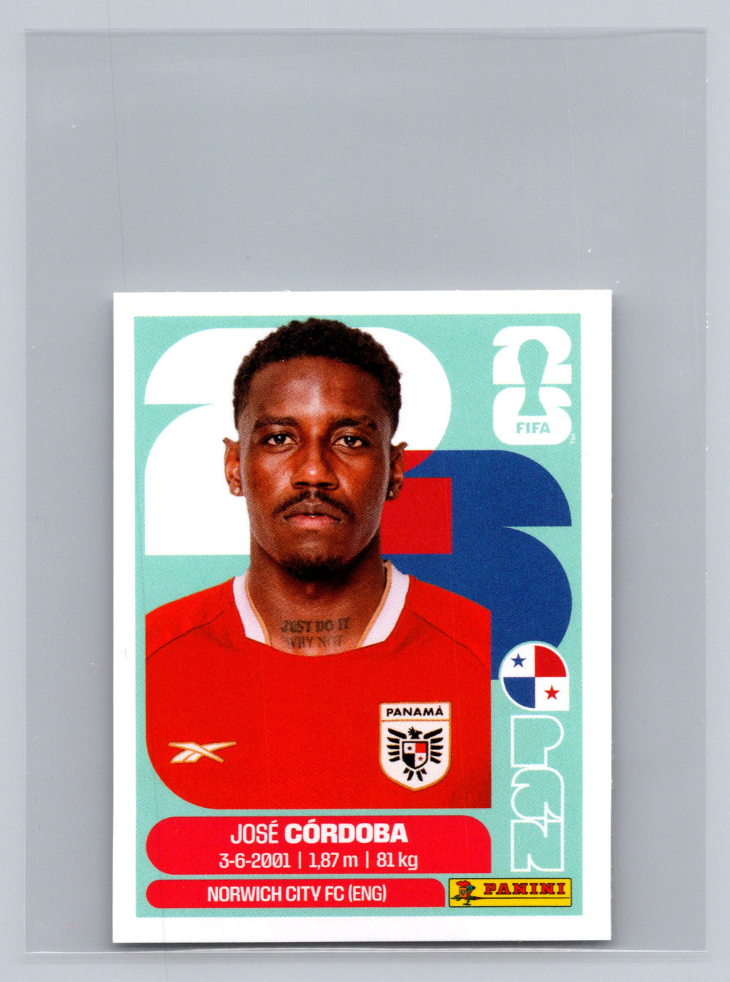 2026 Panini FIFA World Cup Stickers #PAN8 Jose Cordoba PAN Panama