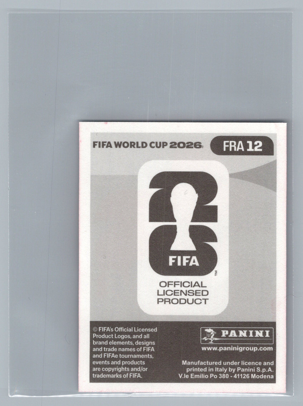 2026 Panini FIFA World Cup Stickers #FRA12 Adrien Rabiot