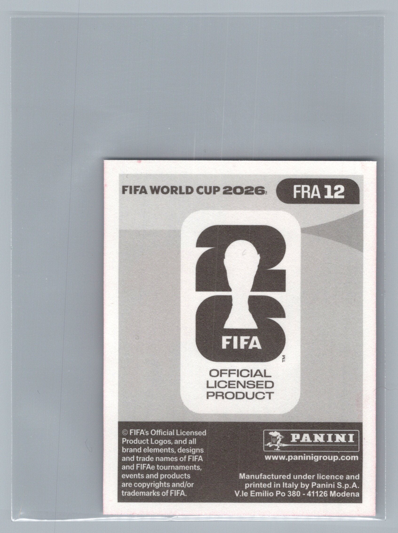2026 Panini FIFA World Cup Stickers #FRA12 Adrien Rabiot