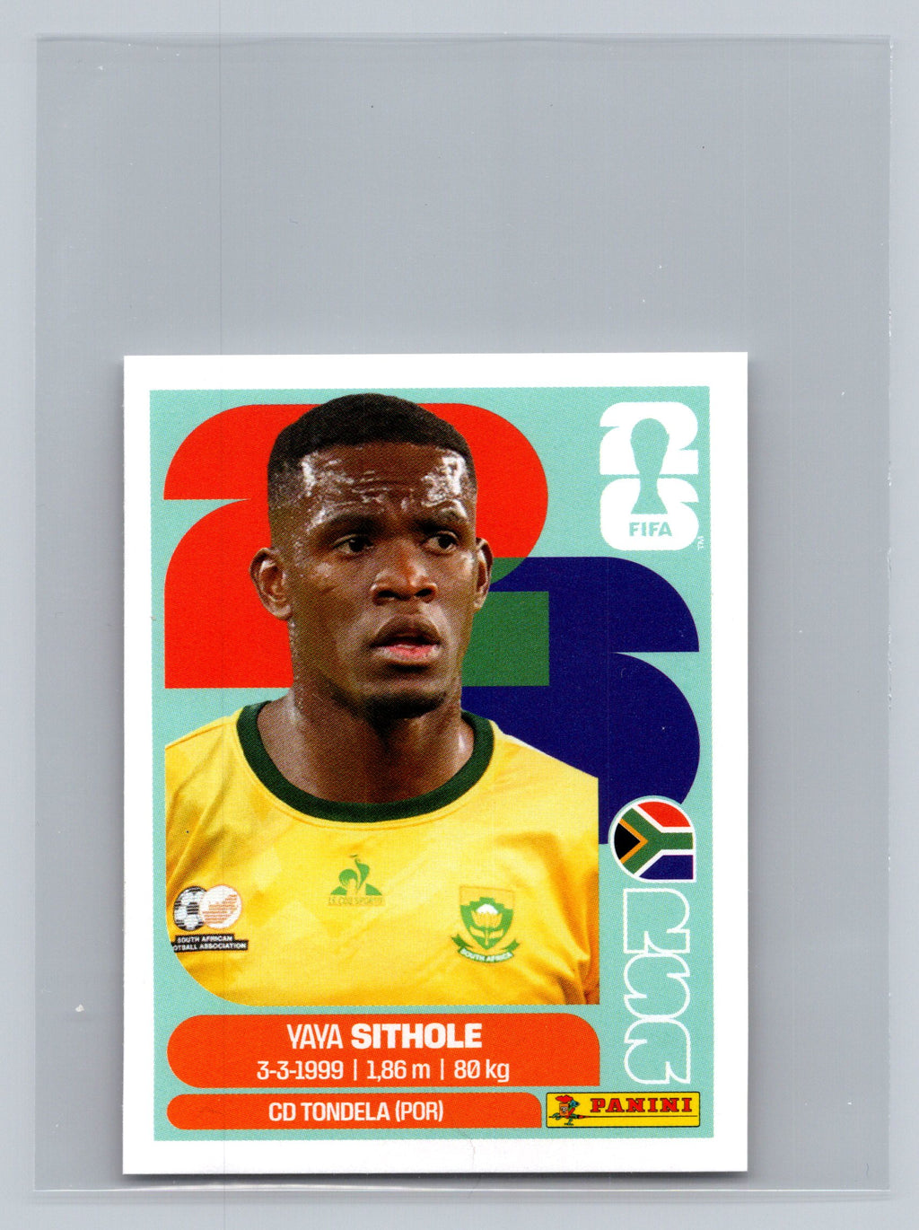 2026 Panini FIFA World Cup Stickers #RSA15 Yaya Sithole RSA South Africa