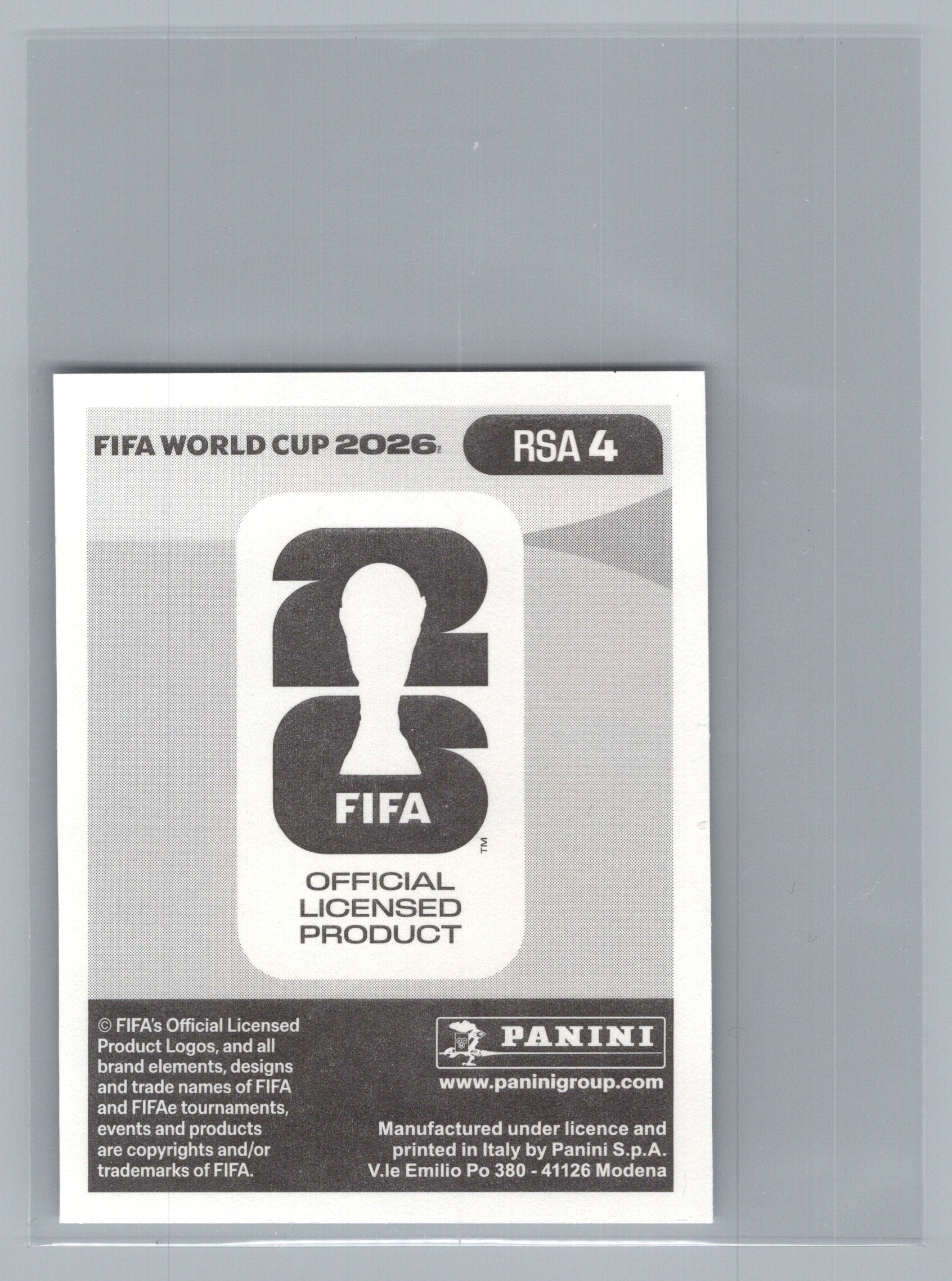 2026 Panini FIFA World Cup Stickers #RSA4 Aubrey Modiba RSA South Africa