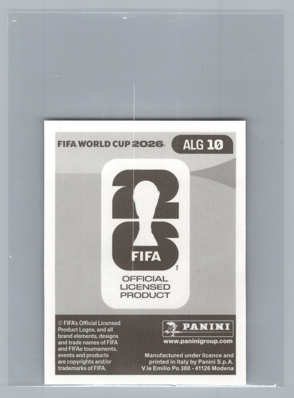 2026 Panini FIFA World Cup Stickers #ALG10 Hicham Boudaoui