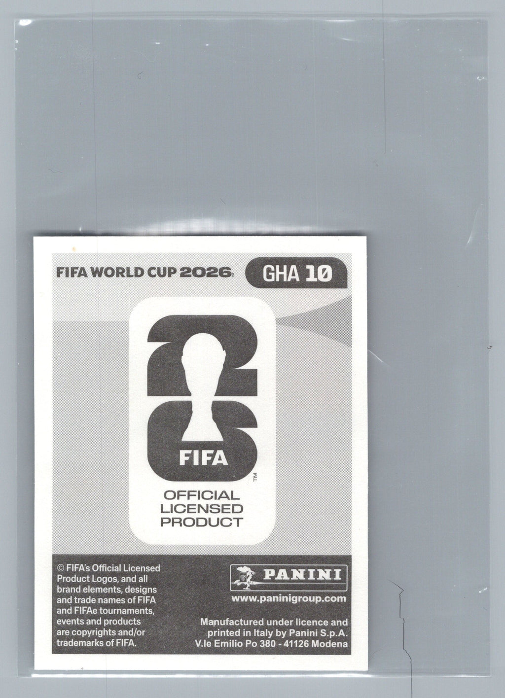 2026 Panini FIFA World Cup Stickers #GHA10 Thomas Partey GHA Ghana