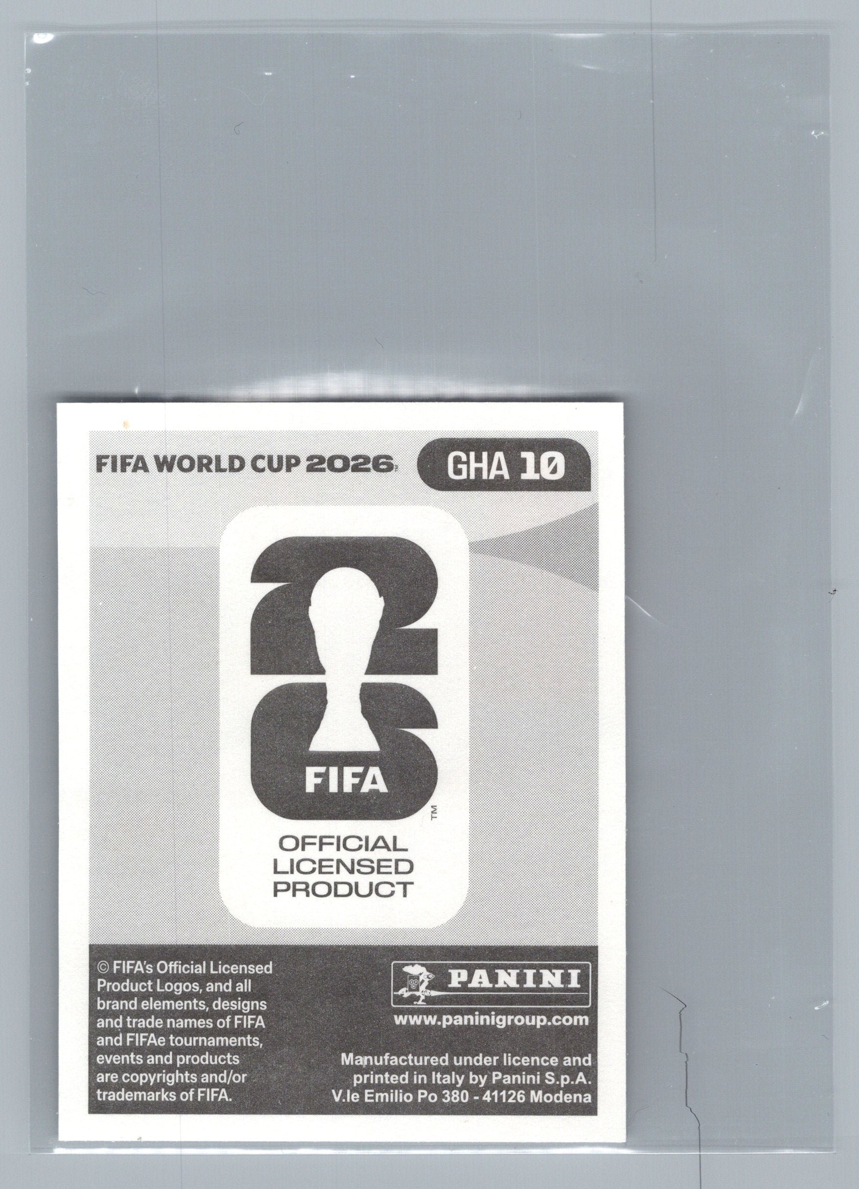 2026 Panini FIFA World Cup Stickers #GHA10 Thomas Partey GHA Ghana