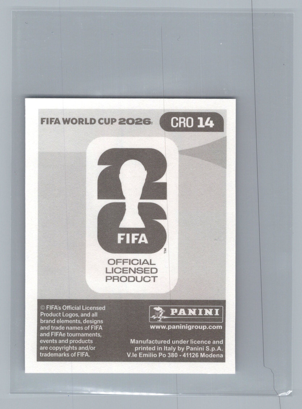 2026 Panini FIFA World Cup Stickers #CRO14 Mario Pasalic