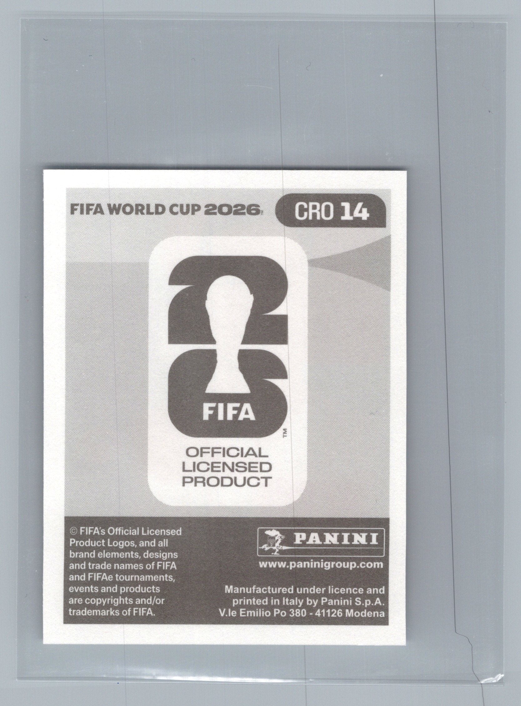 2026 Panini FIFA World Cup Stickers #CRO14 Mario Pasalic
