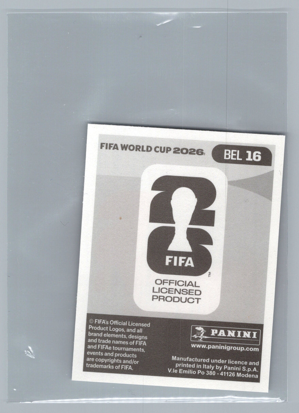 2026 Panini FIFA World Cup Stickers #BEL16 Jérémy Doku
