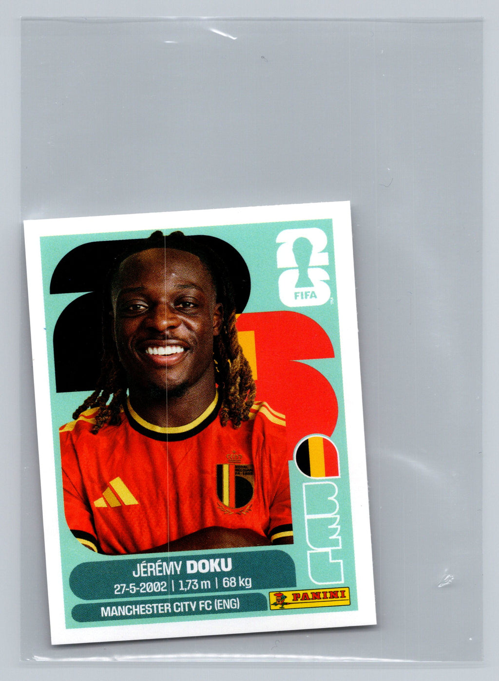2026 Panini FIFA World Cup Stickers #BEL16 Jérémy Doku