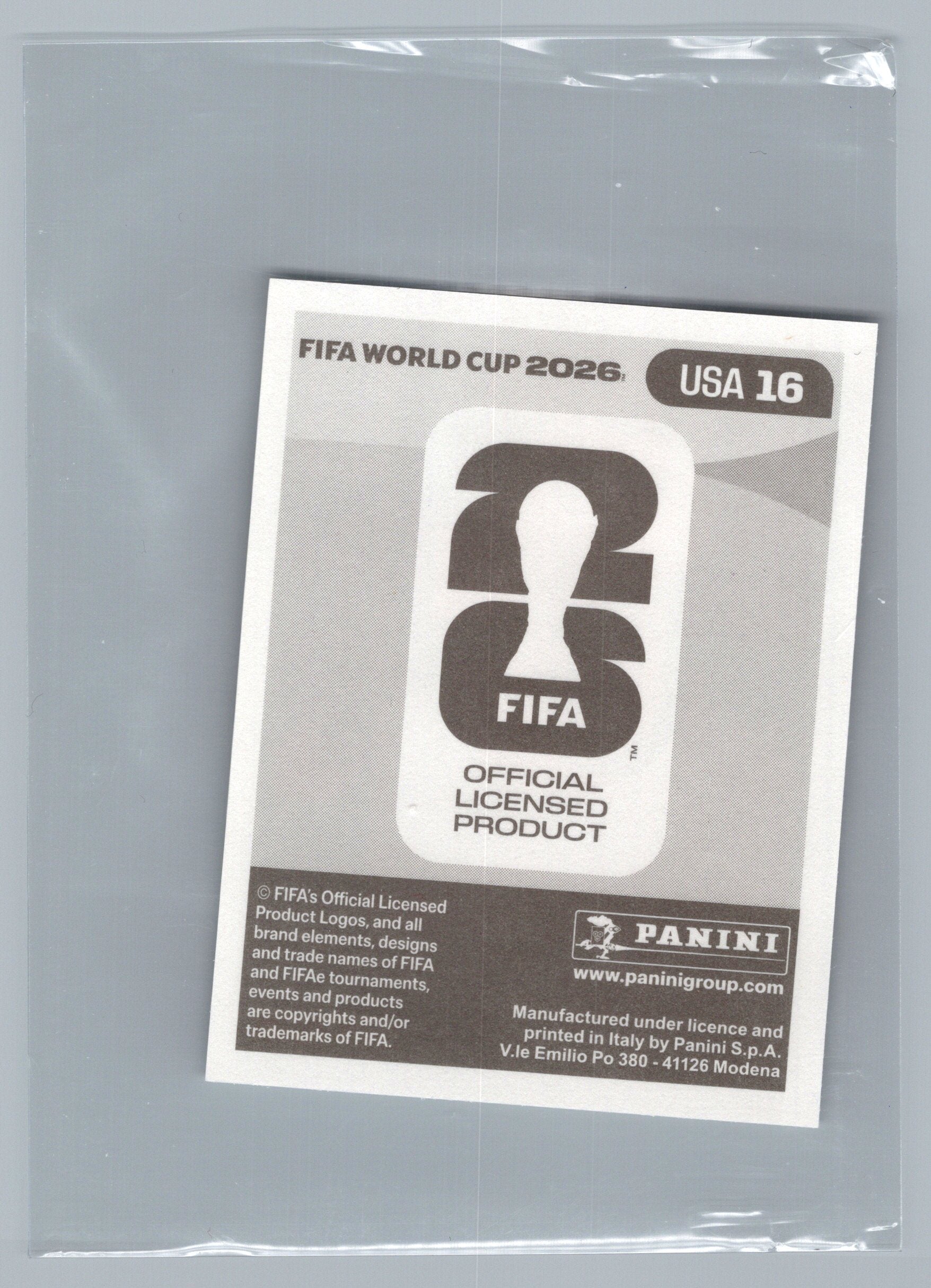 2026 Panini FIFA World Cup Stickers #USA16 Christian Pulisic USA