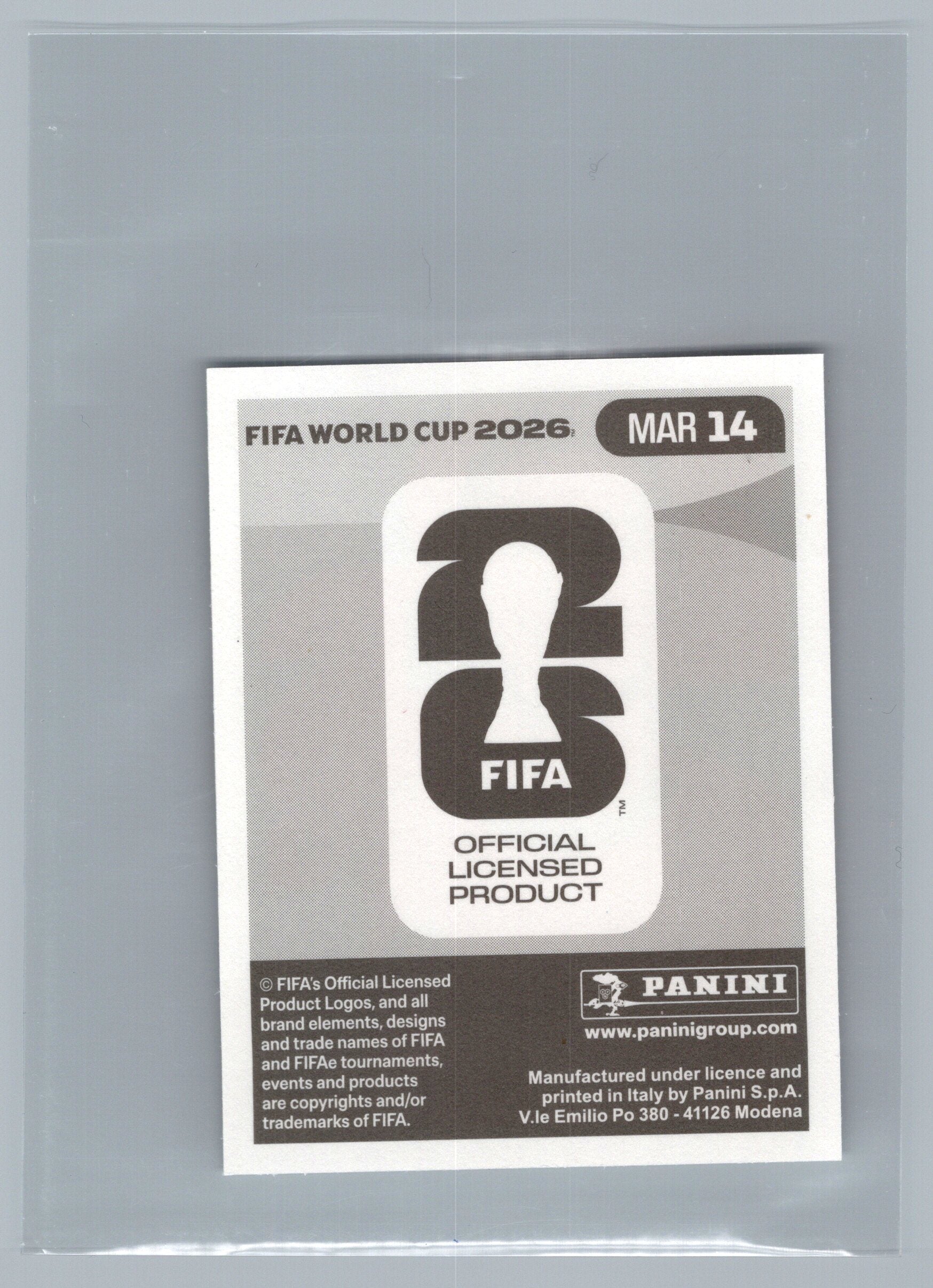 2026 Panini FIFA World Cup Stickers #MAR14 Bilal El Khannouss MAR Morocco