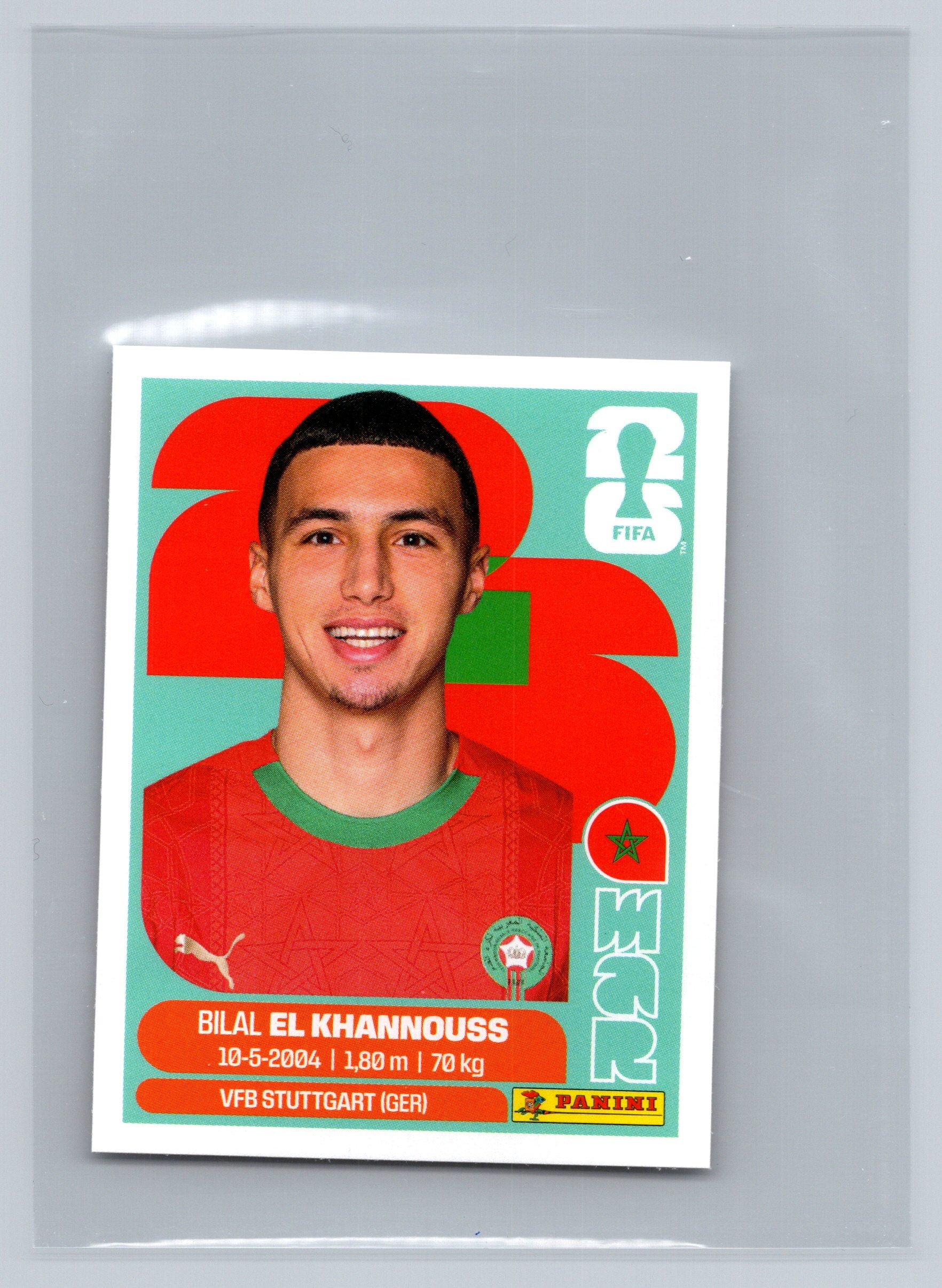 2026 Panini FIFA World Cup Stickers #MAR14 Bilal El Khannouss MAR Morocco