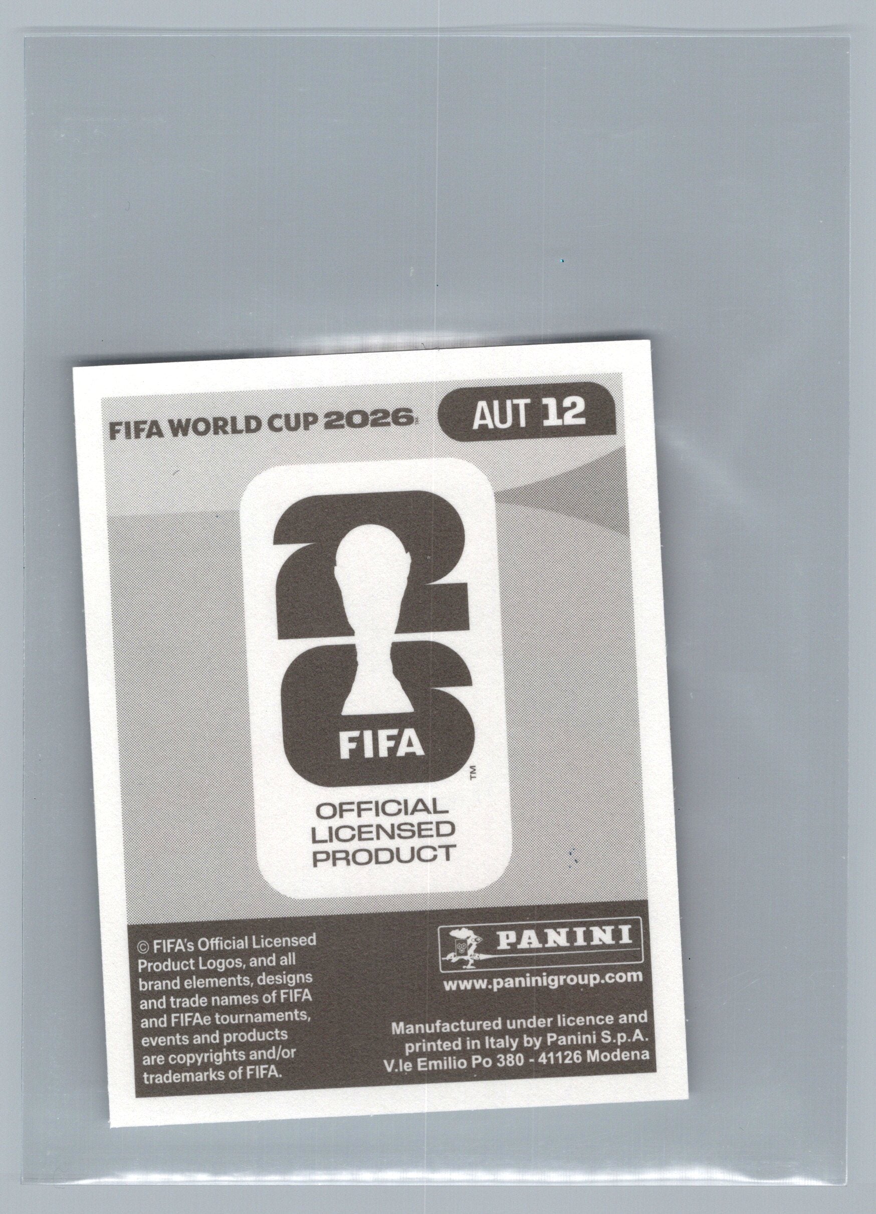2026 Panini FIFA World Cup Stickers #AUT12 Konrad Laimer