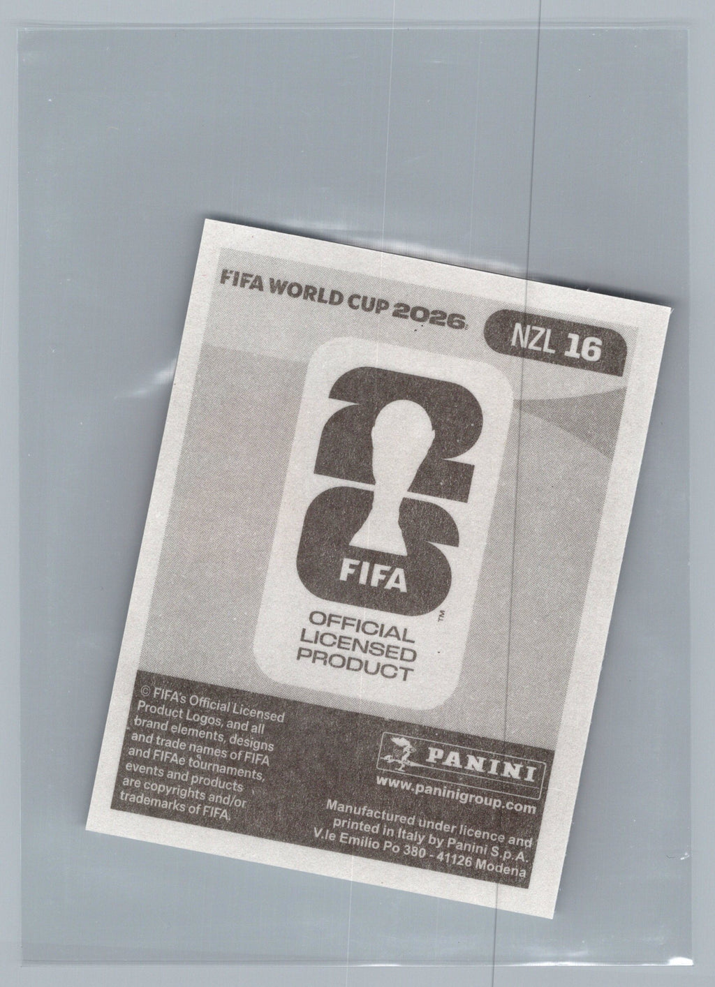 2026 Panini FIFA World Cup Stickers #NZL16 Ben Old NZL New Zealand