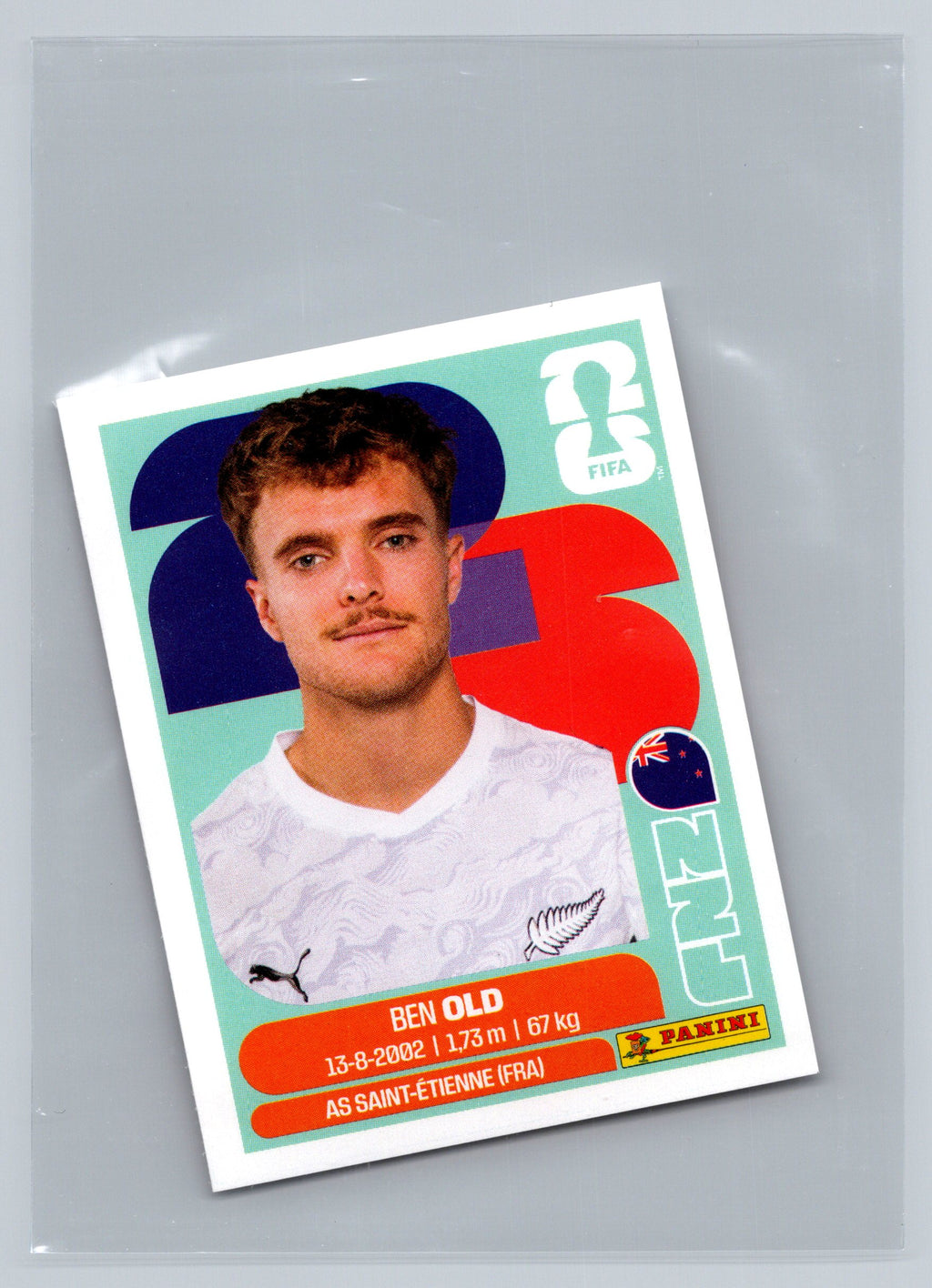 2026 Panini FIFA World Cup Stickers #NZL16 Ben Old NZL New Zealand