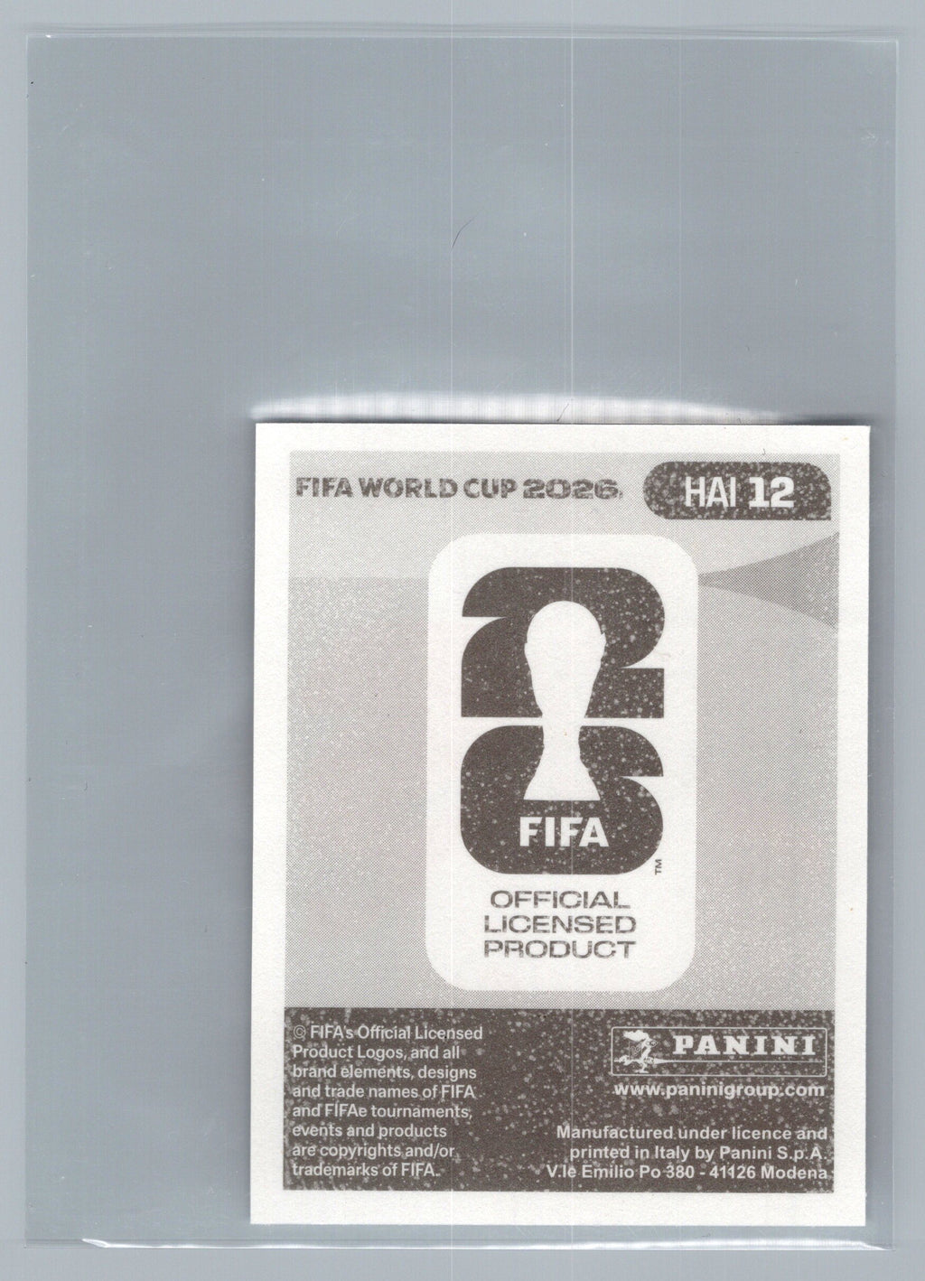 2026 Panini FIFA World Cup Stickers #HAI12 Jean-Ricner Bellegarde HAI Haiti