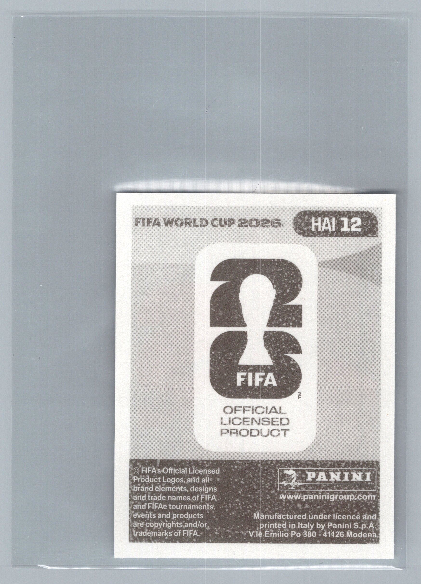2026 Panini FIFA World Cup Stickers #HAI12 Jean-Ricner Bellegarde HAI Haiti