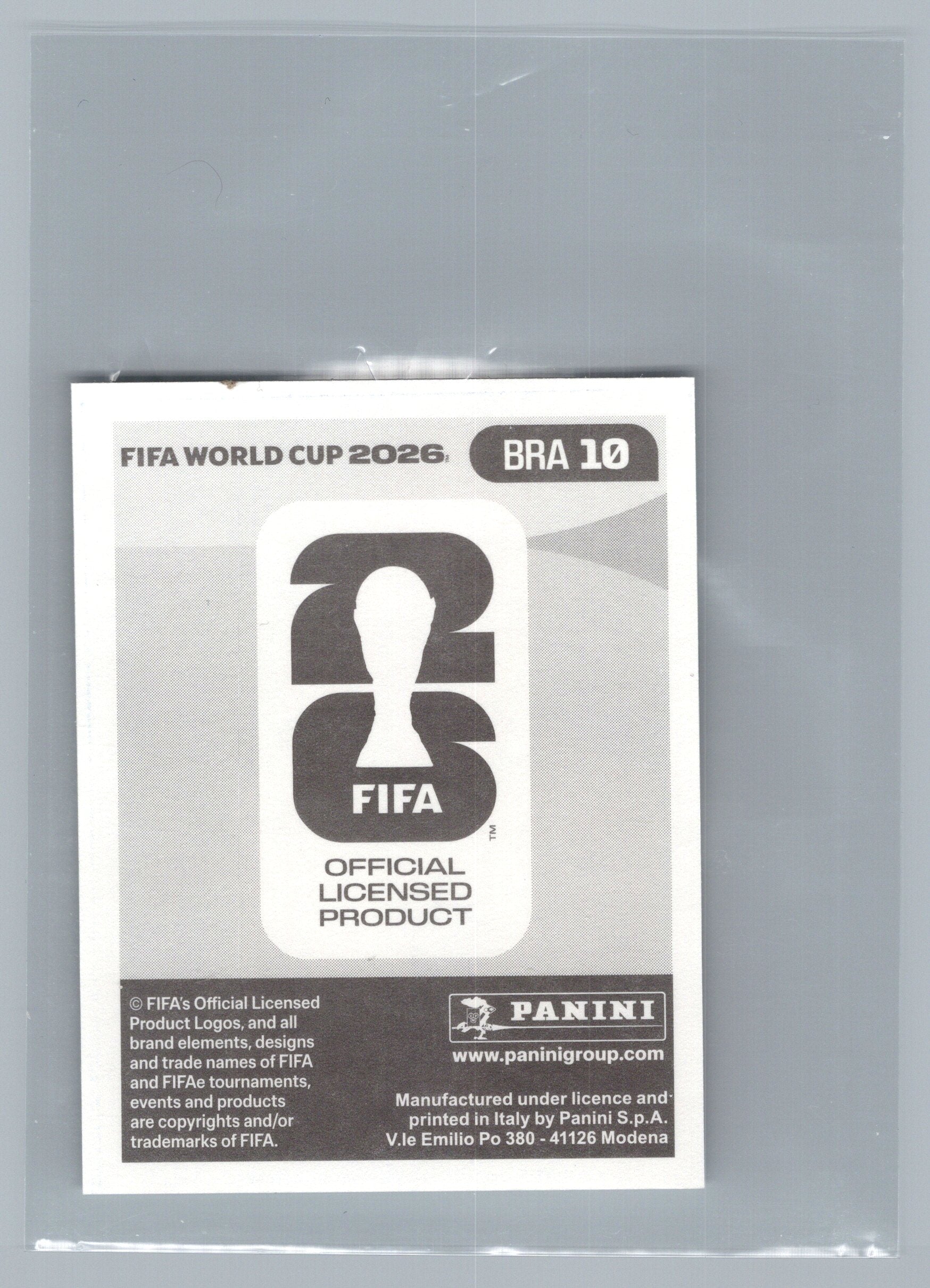 2026 Panini FIFA World Cup Stickers ("Printed in Italy" Back)* #BRA10 Casemiro
