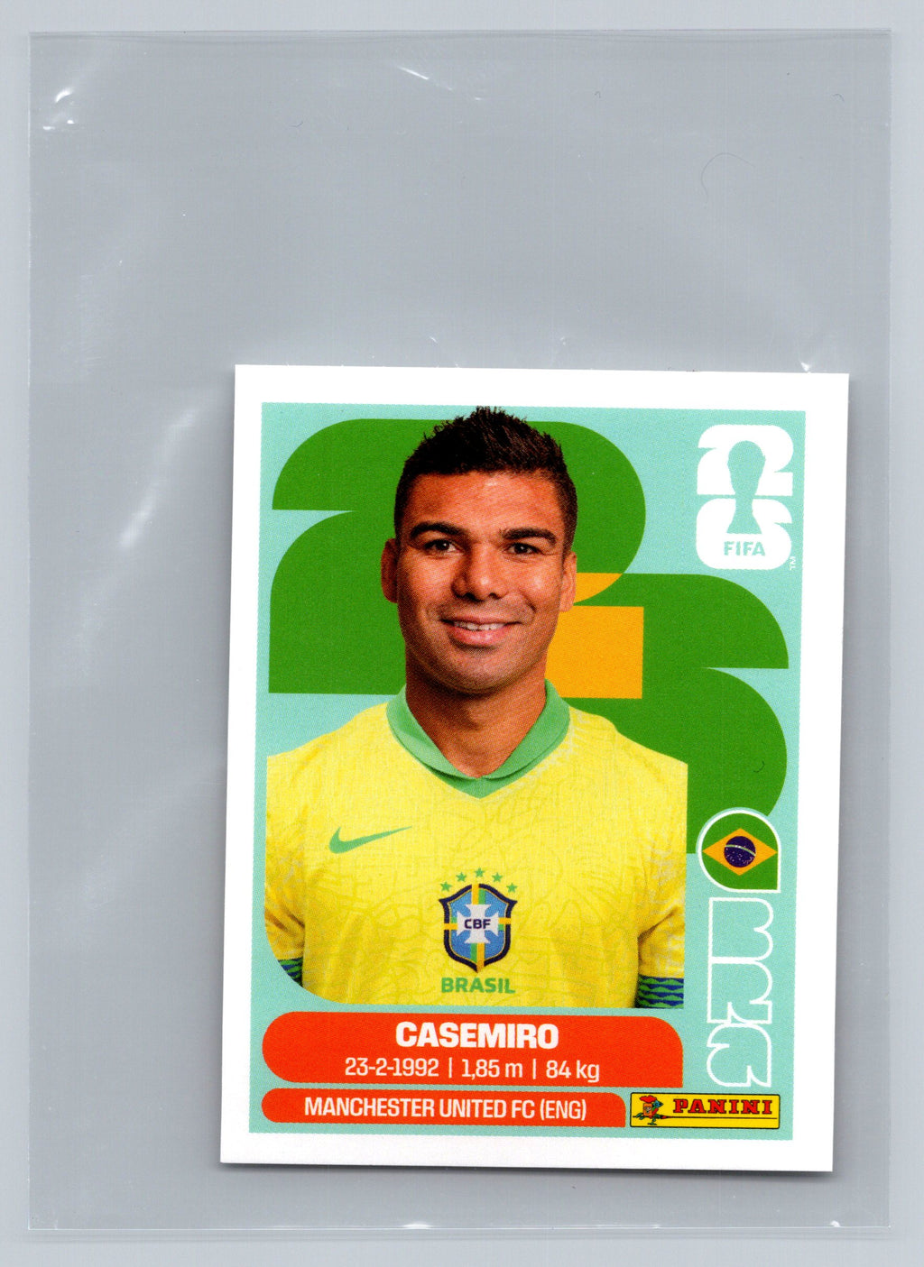 2026 Panini FIFA World Cup Stickers ("Printed in Italy" Back)* #BRA10 Casemiro