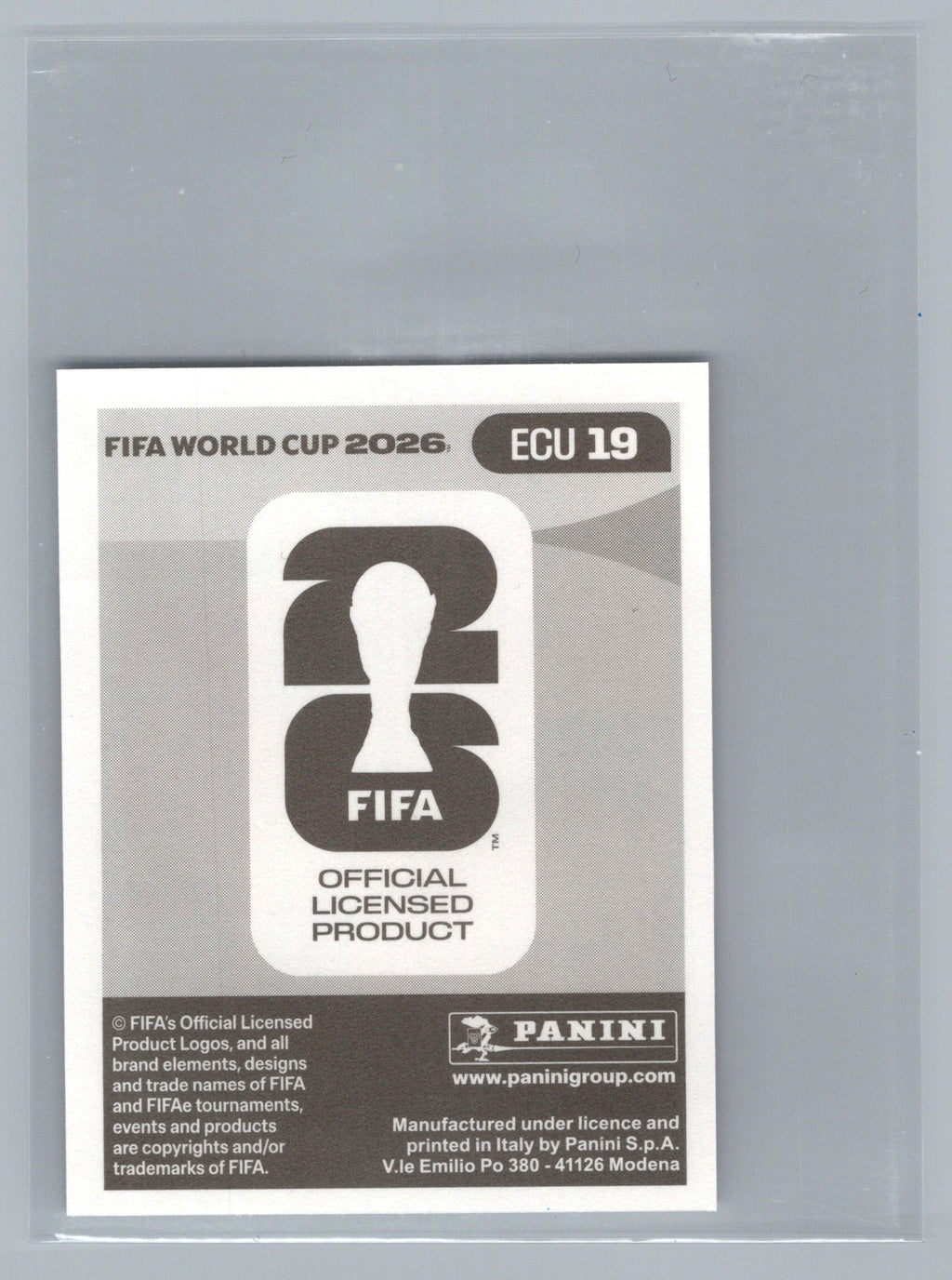 2026 Panini FIFA World Cup Stickers #ECU19 Kevin Rodriguez