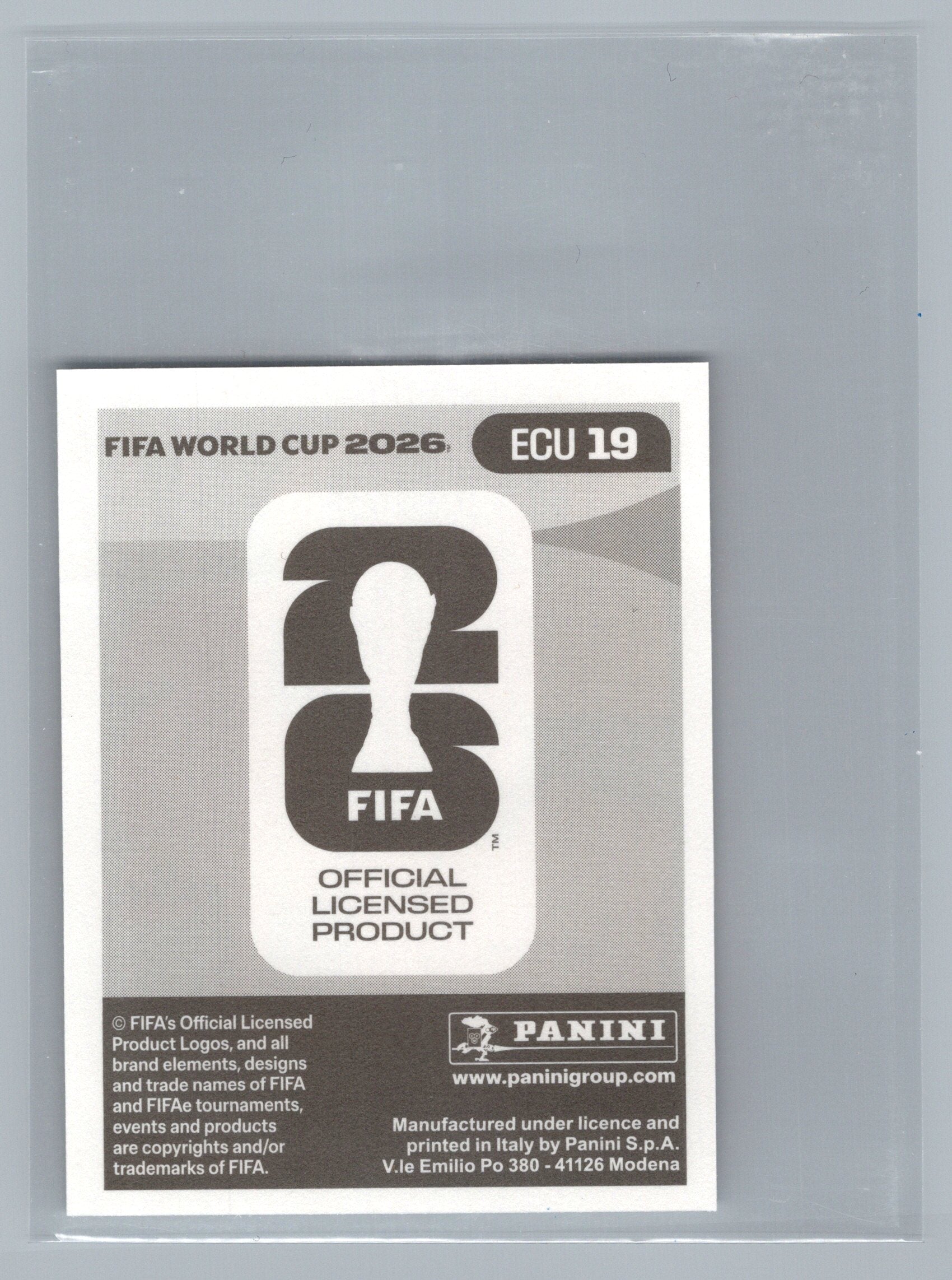 2026 Panini FIFA World Cup Stickers #ECU19 Kevin Rodriguez