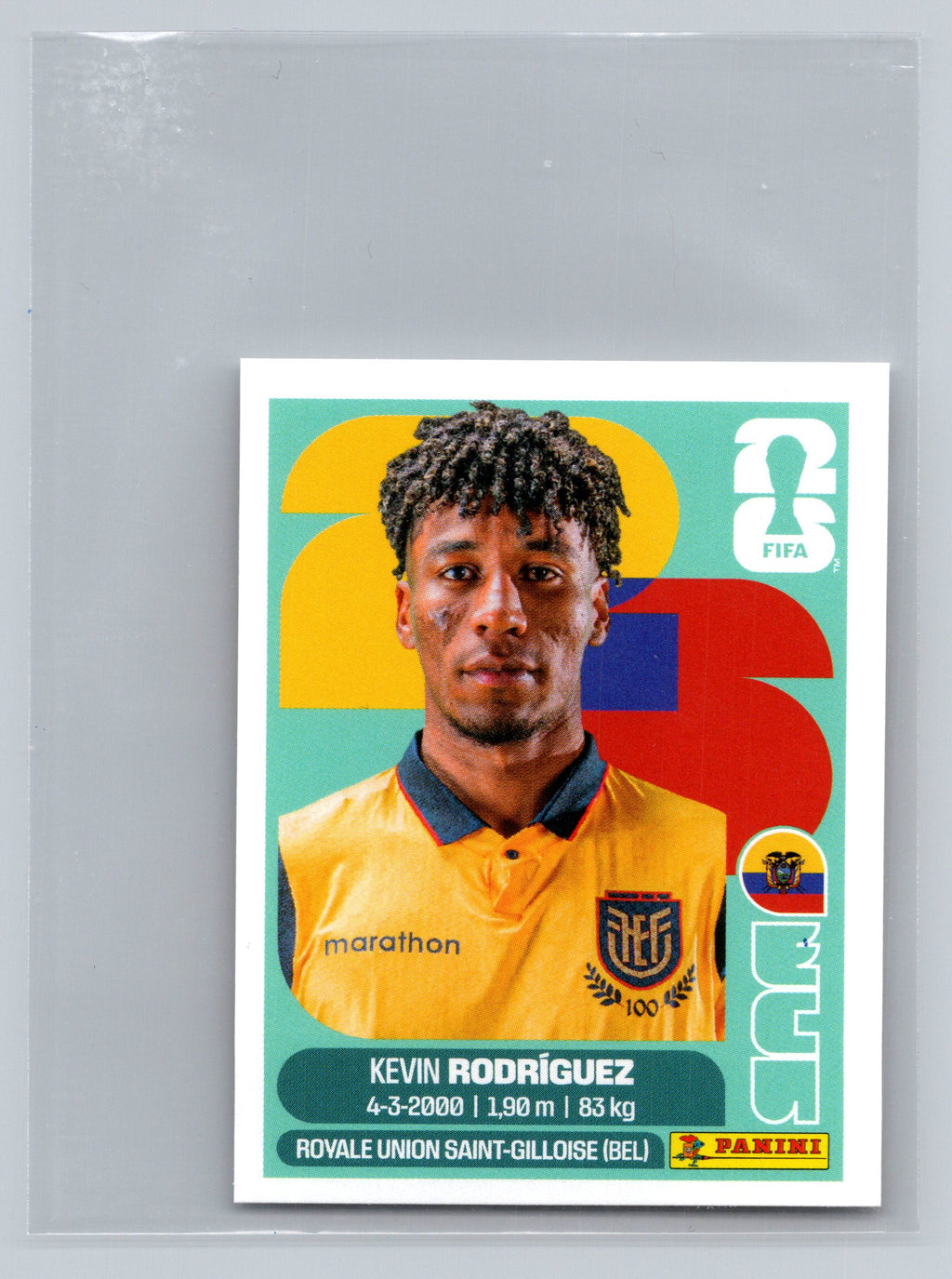 2026 Panini FIFA World Cup Stickers #ECU19 Kevin Rodriguez