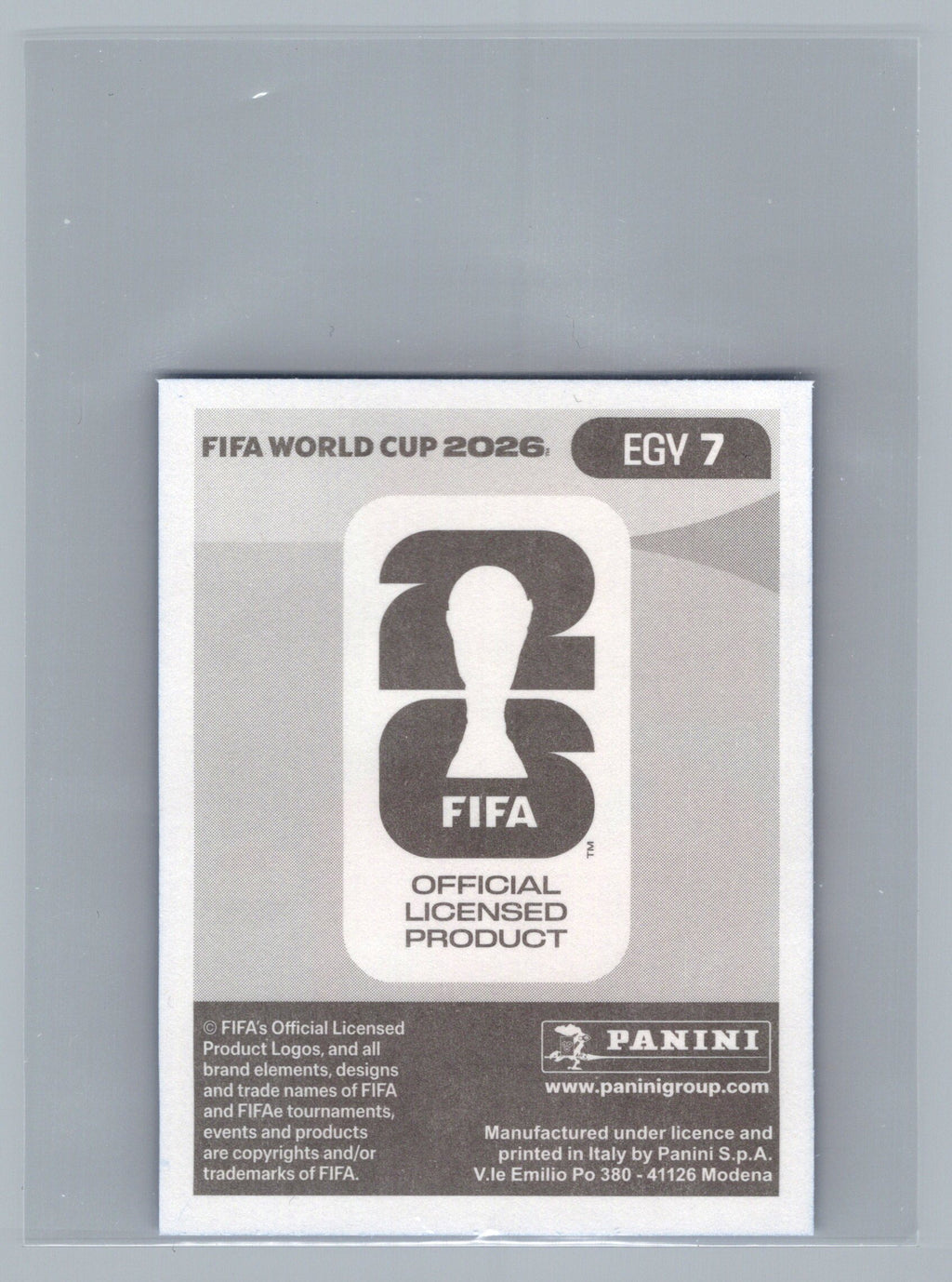 2026 Panini FIFA World Cup Stickers ("Printed in Italy" Back)* #EGY7 Ramy Rabia