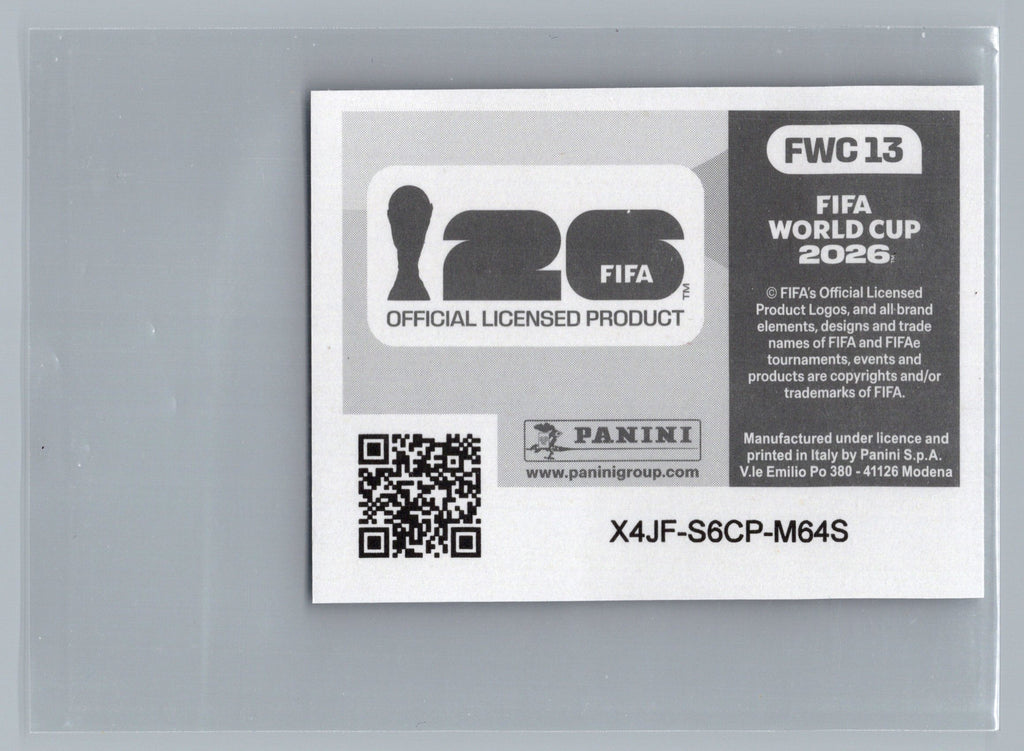 2026 Panini FIFA World Cup Stickers (#FWC13 1974 Champions FOIL,