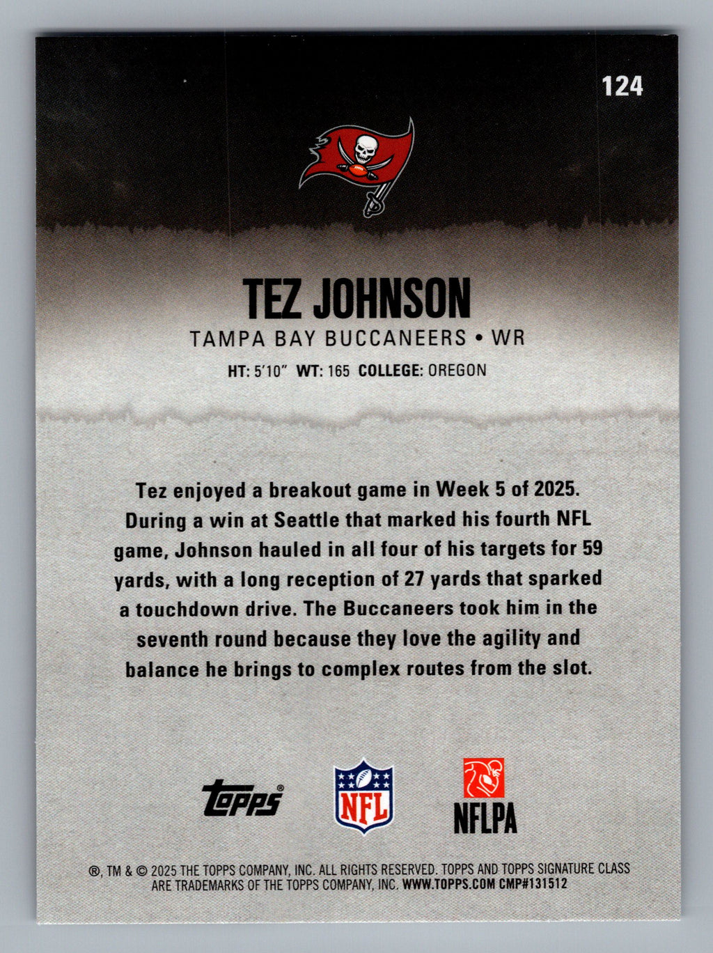 2025 Topps Signature Class #124 Tez Johnson